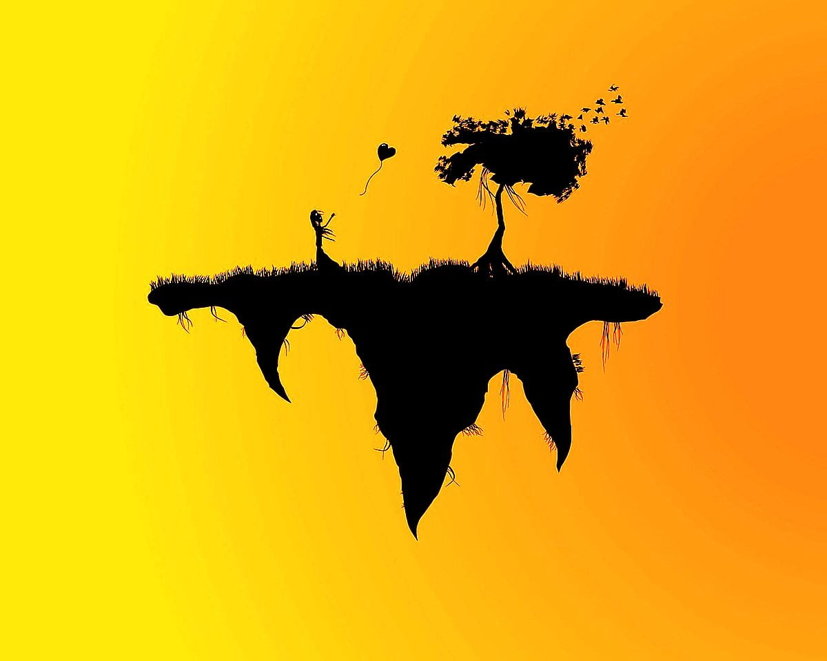 Wonderful Vector, Orange, Sunset background. TOP Free Download photo