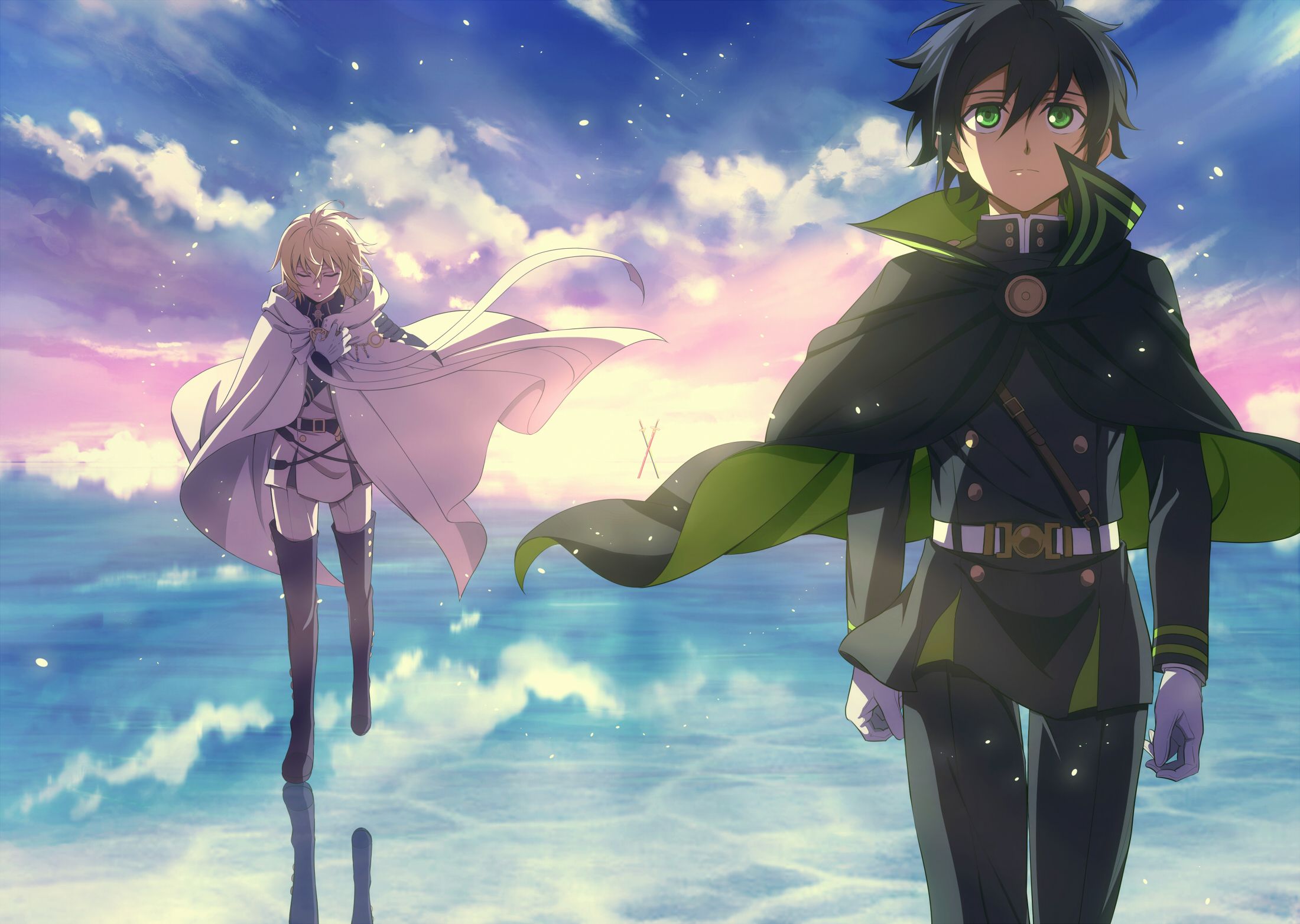 Hyakuya Mika and Yuu no Seraph by FCC on pixiv. Owari no seraph, Mikaela hyakuya, Seraph of