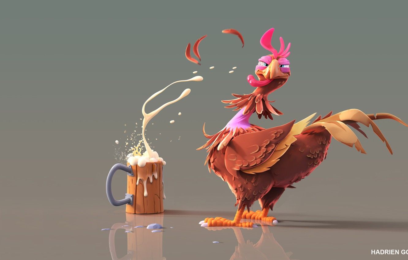 Chicken Art Wallpaper