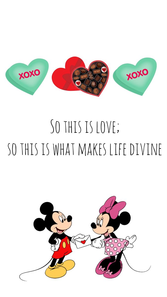 mickey & minnie valentines wallpaper