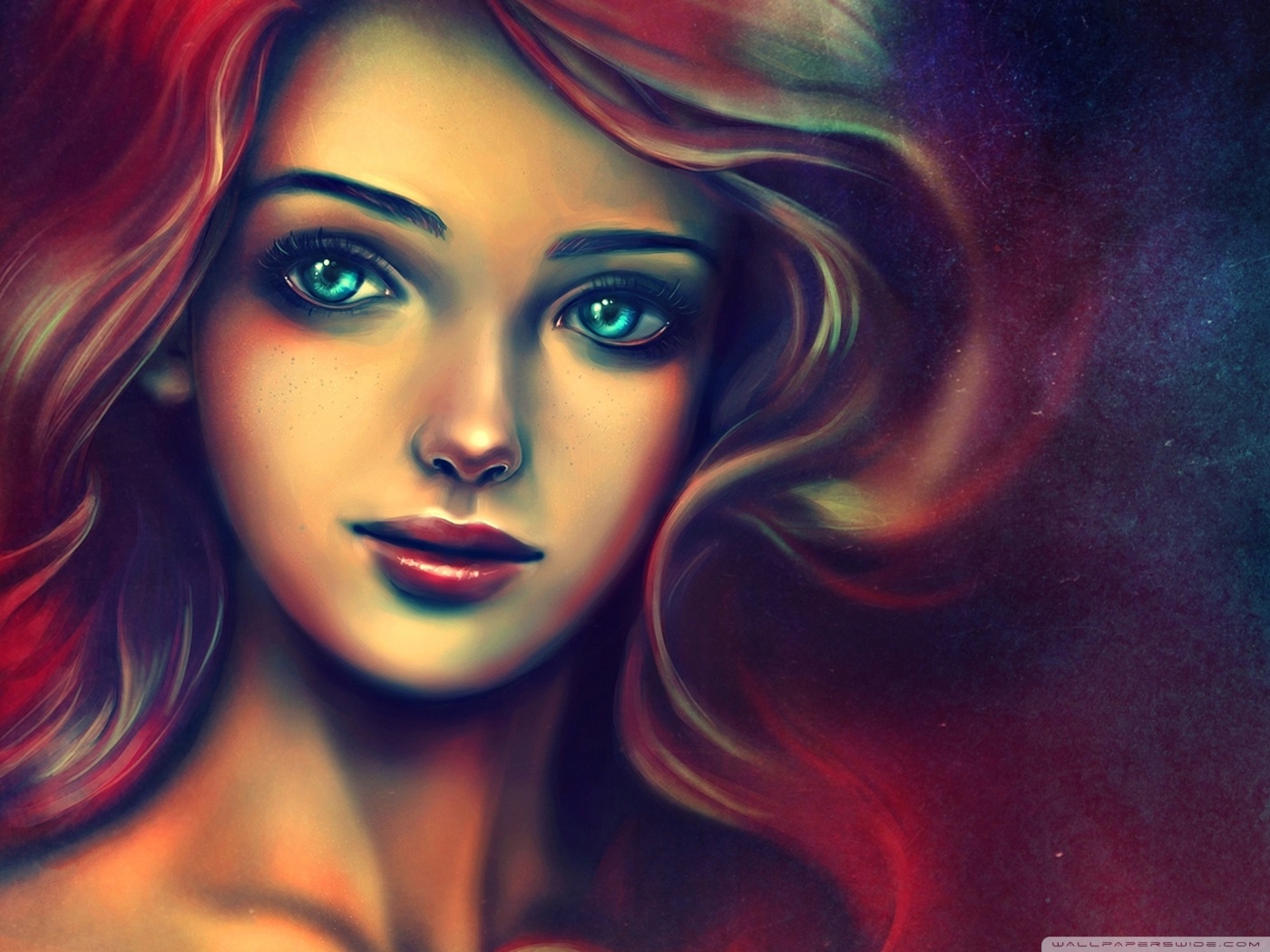 Painting Of Womans Face HD Wallpaper