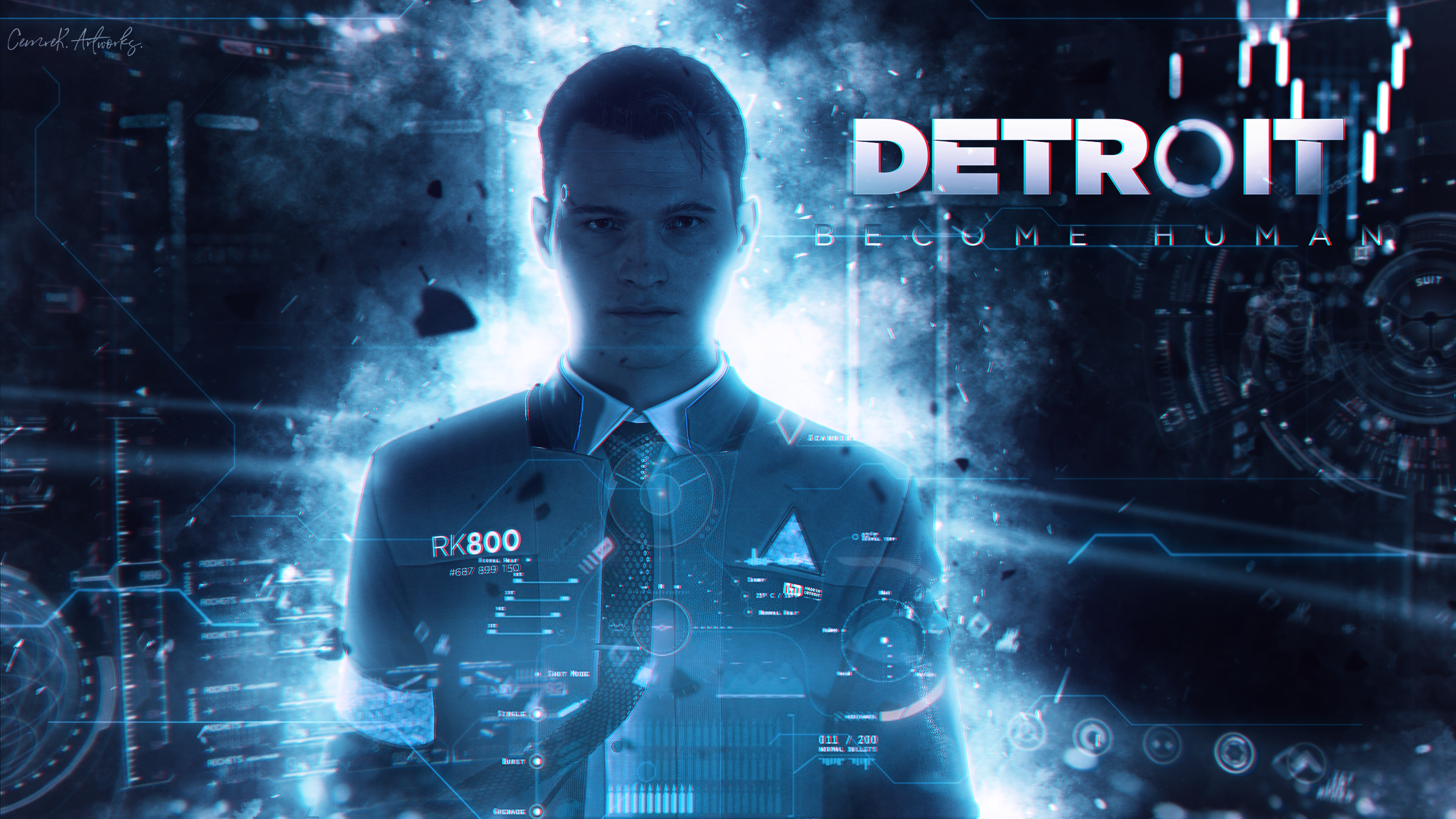 Wallpaper, Detroit become human, games art 3840x2160