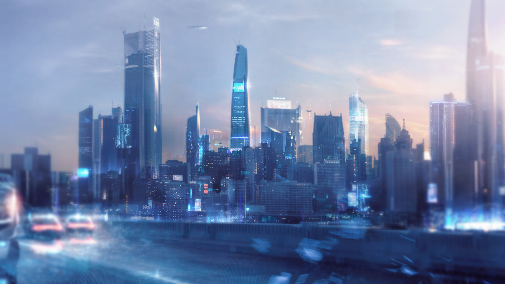 Detroit City 2038. Futuristic city, Detroit city, Detroit skyline