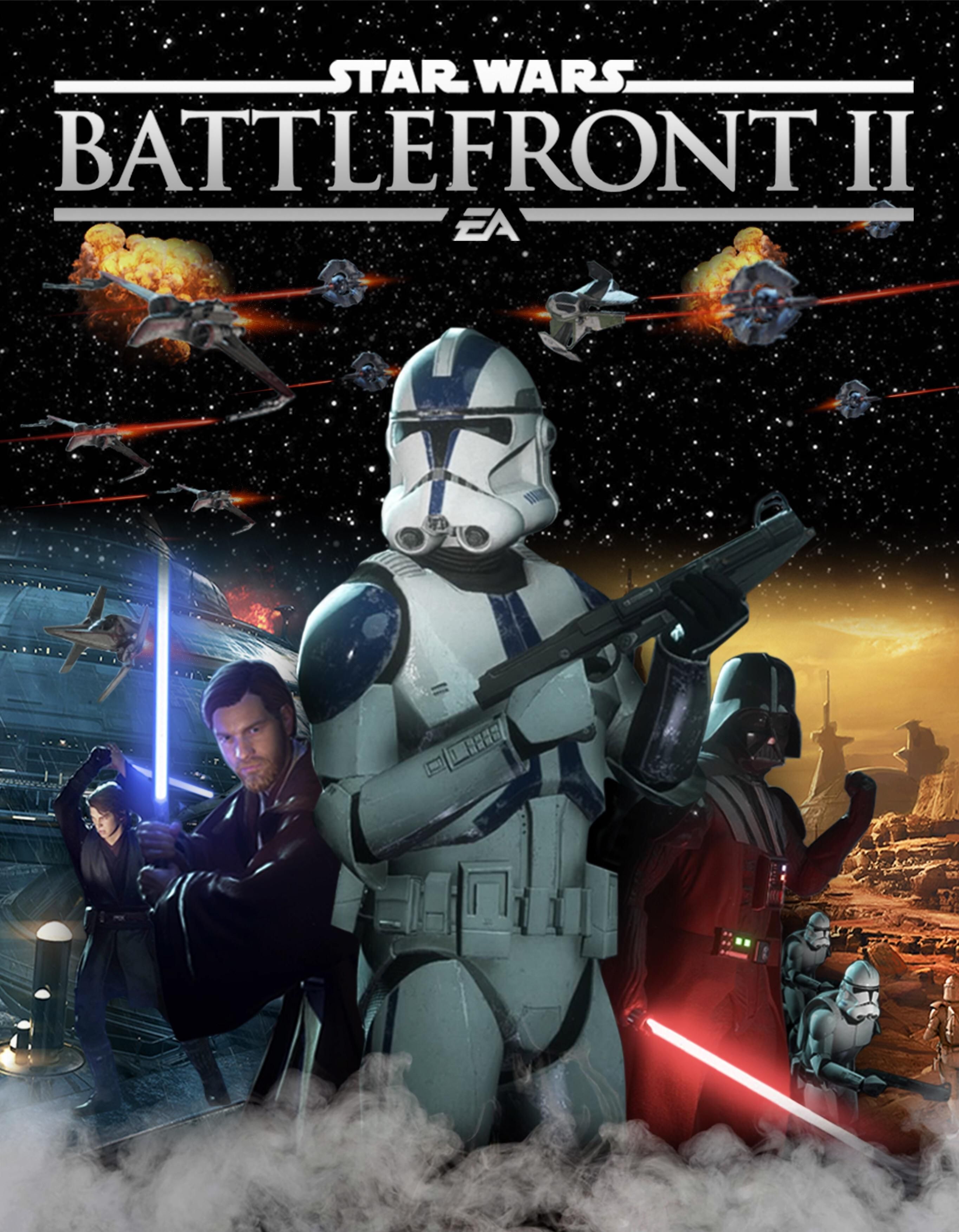 I attempted to recreate the Battlefront 2 2005 cover art. Hope you all enjoy :), StarWarsBattlefront. Star wars battlefront, Battlefront, Star wars memes