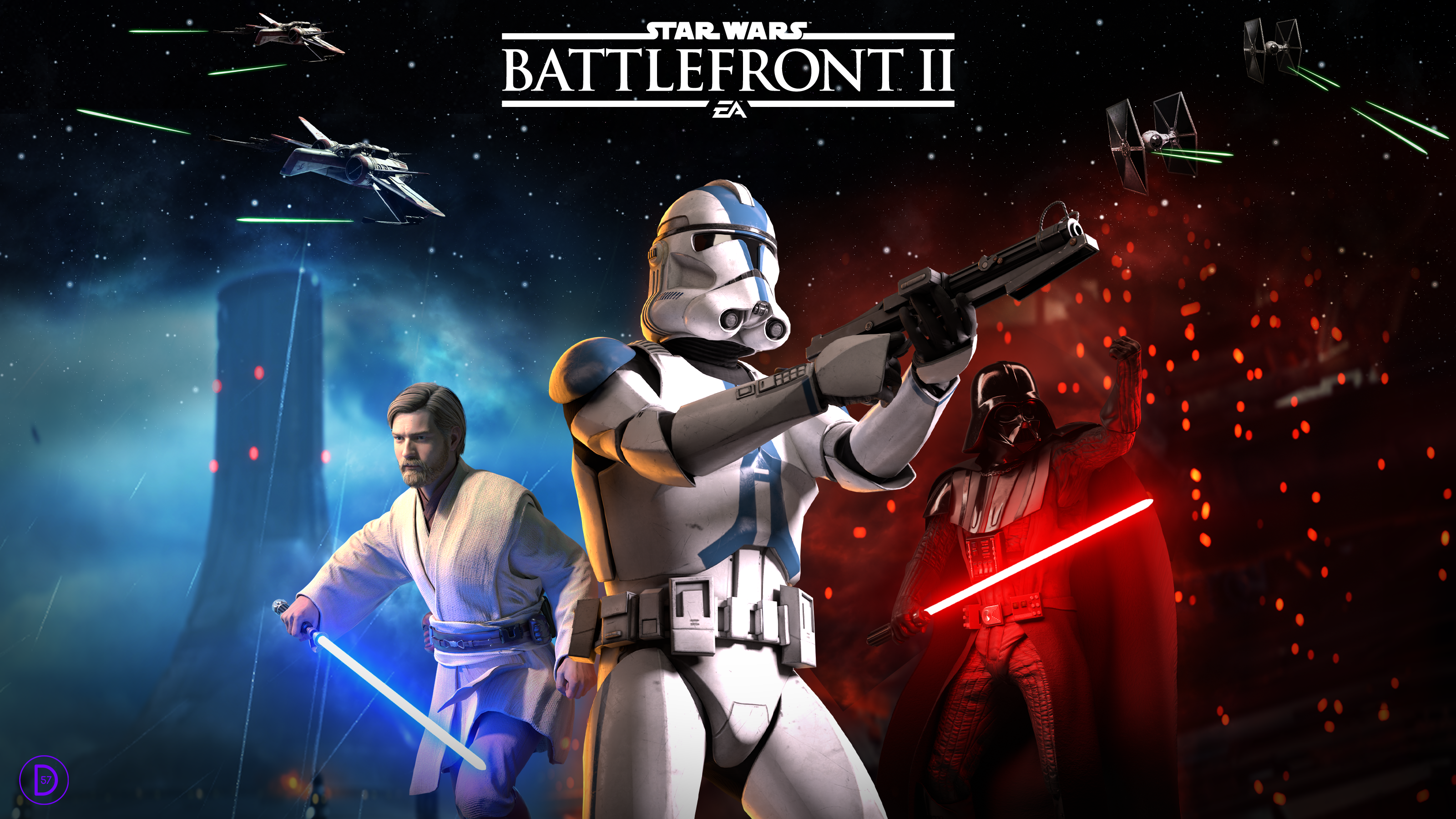 Battlefront 2005 Cover Recreation With Modern (2017) Logo Screen at Star Wars: Battlefront II (2017) Nexus and community