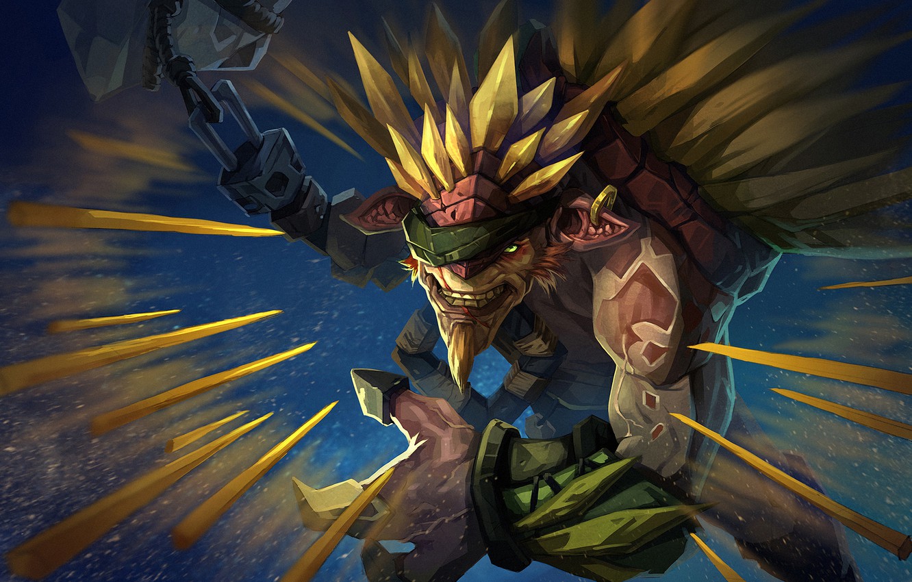 Wallpaper Dota, Dota 2, One Eyed, Bristleback, Rigwarl Image For Desktop, Section игры