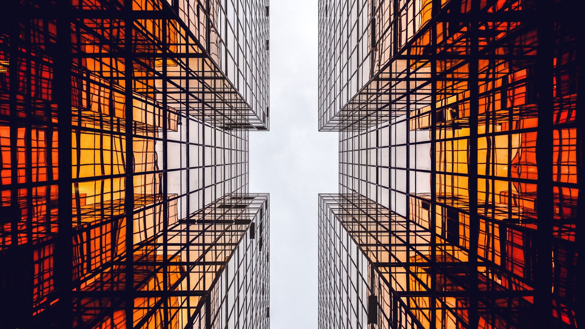 Glass building, sky, modern architecture wallpaper, HD image, picture, background, fcaa37