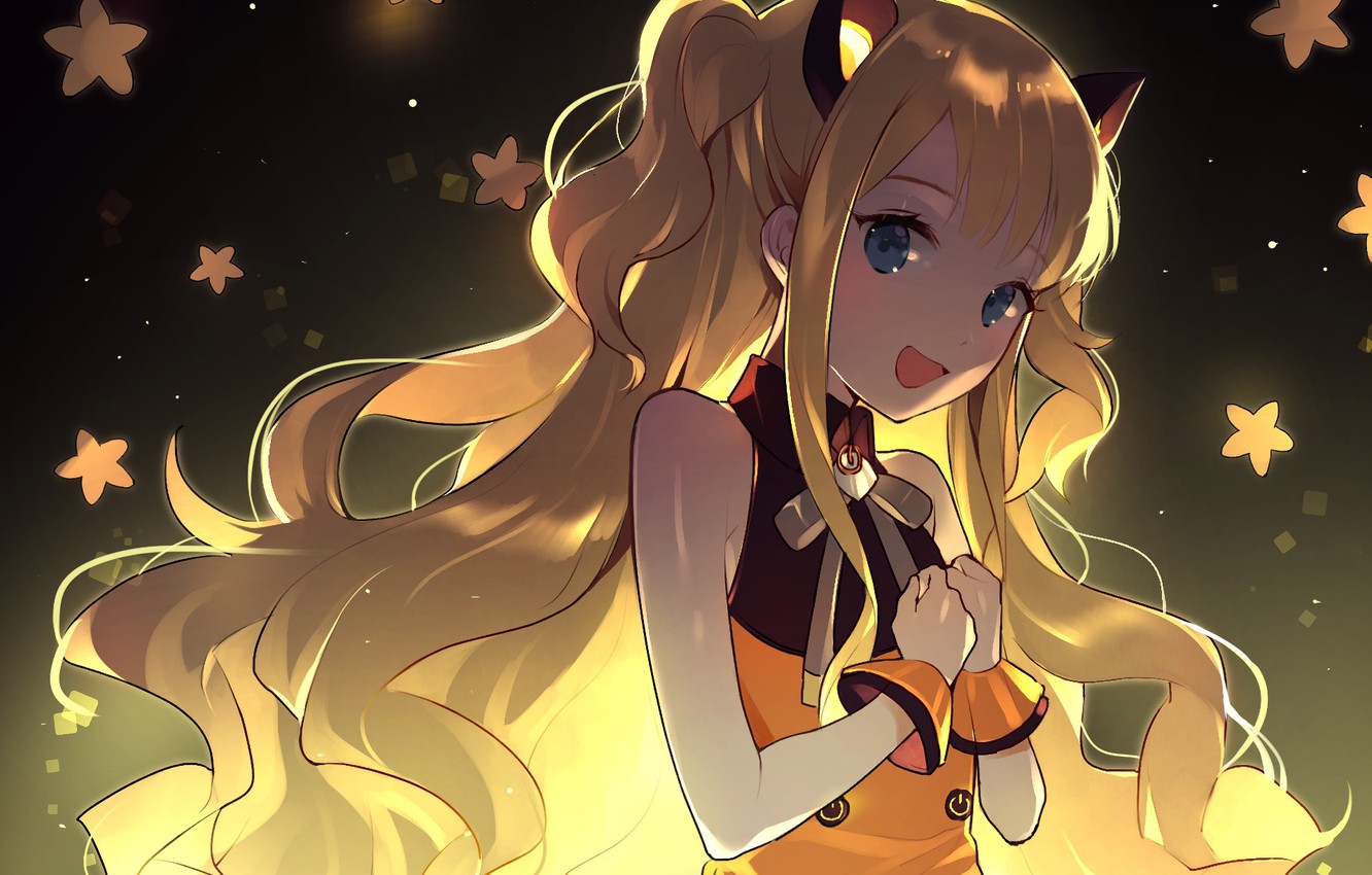 Wallpaper girl, background, anime, Vocaloid, cat ears image for desktop, section прочее