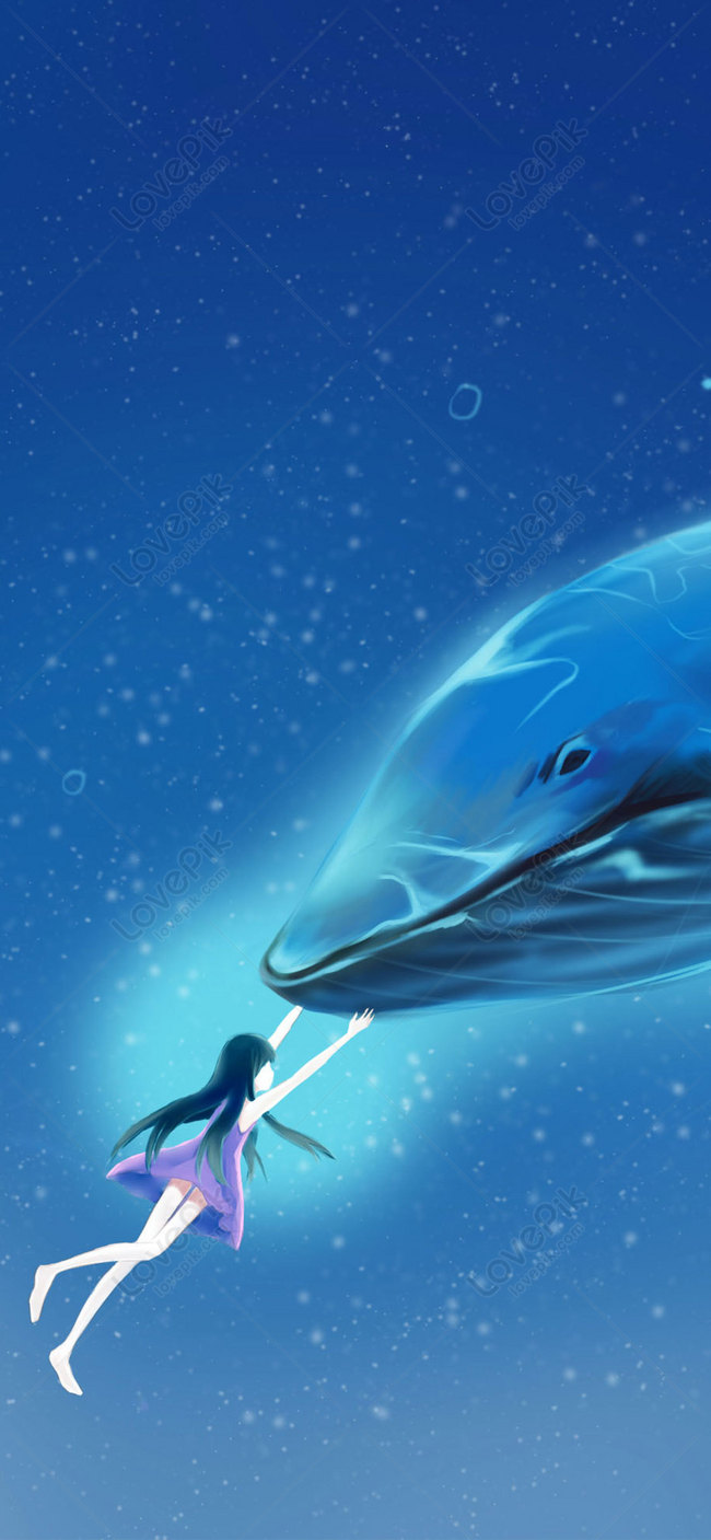 Blue Whale Mobile Phone Wallpaper Background Image Free Download