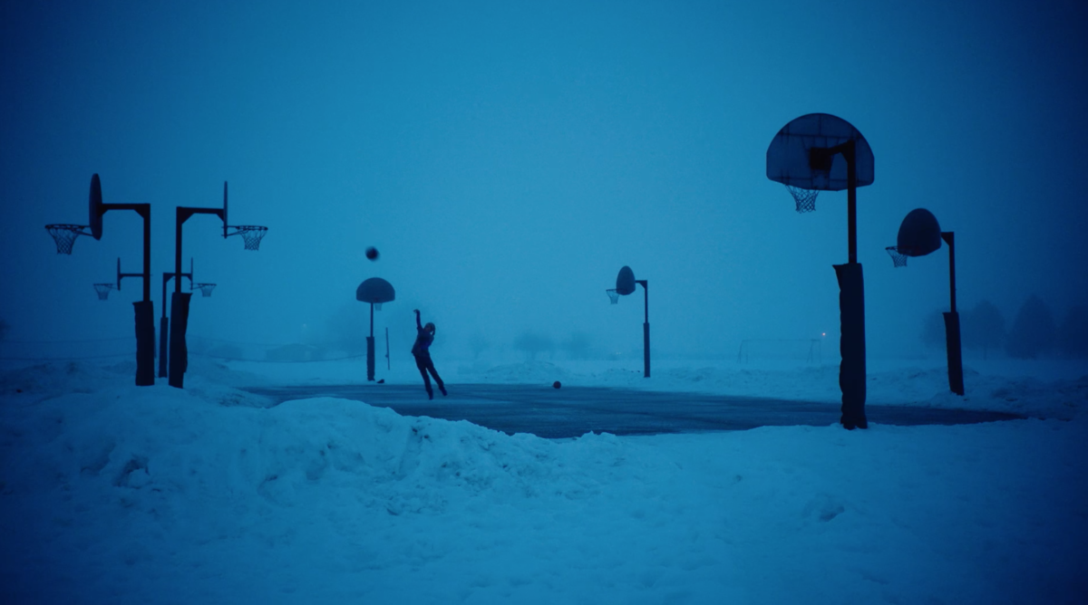 Little Girl On Montana Winter Morning