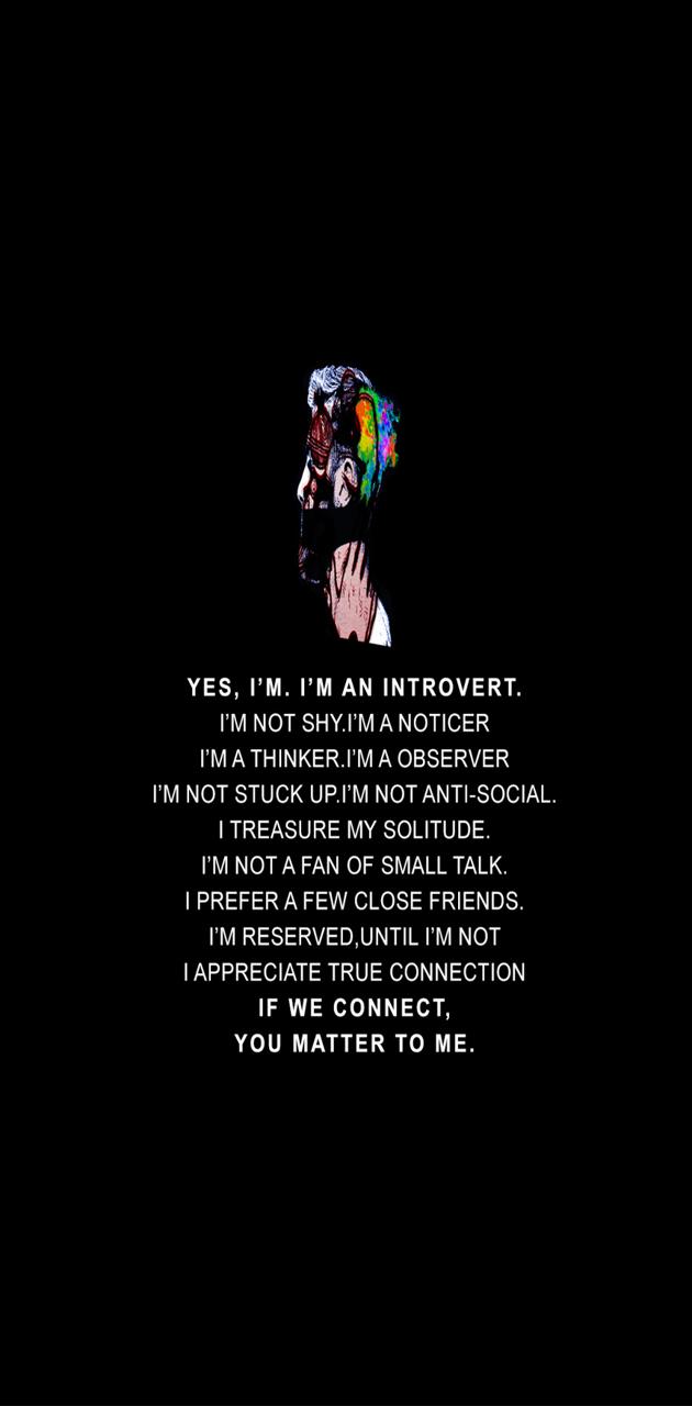 Introvert quotes wallpaper