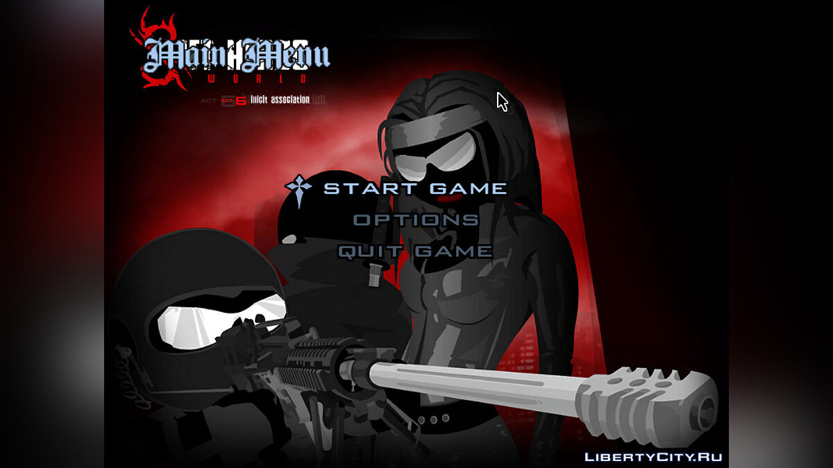 Download New Sift Heads style menu background for GTA San Andreas