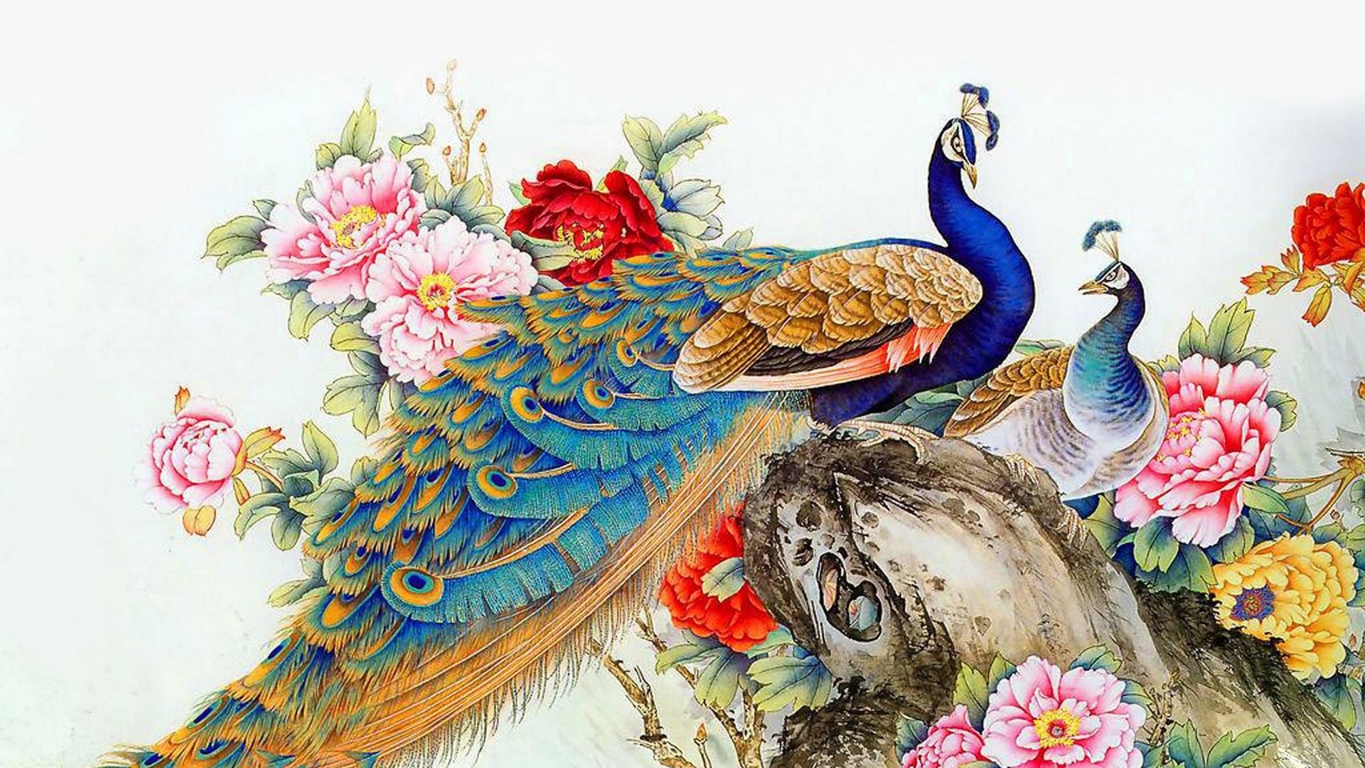 Peacock Wallpaper Art Wallpaper HD. Обои искусство, Картины, Обои с животными