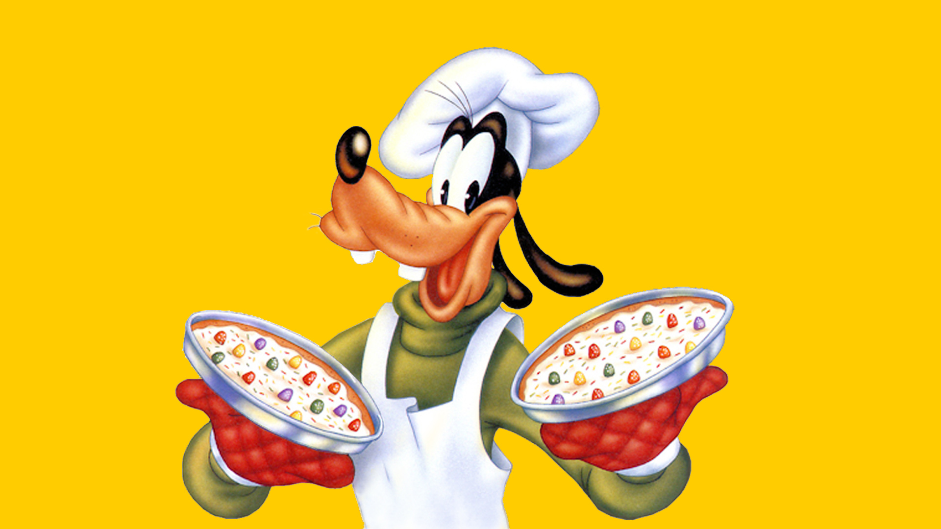 Cartoon Characters Goofy Pizza Disney Recipes Desktop Background For Mobile And Tablet 1920x1080, Wallpaper13.com