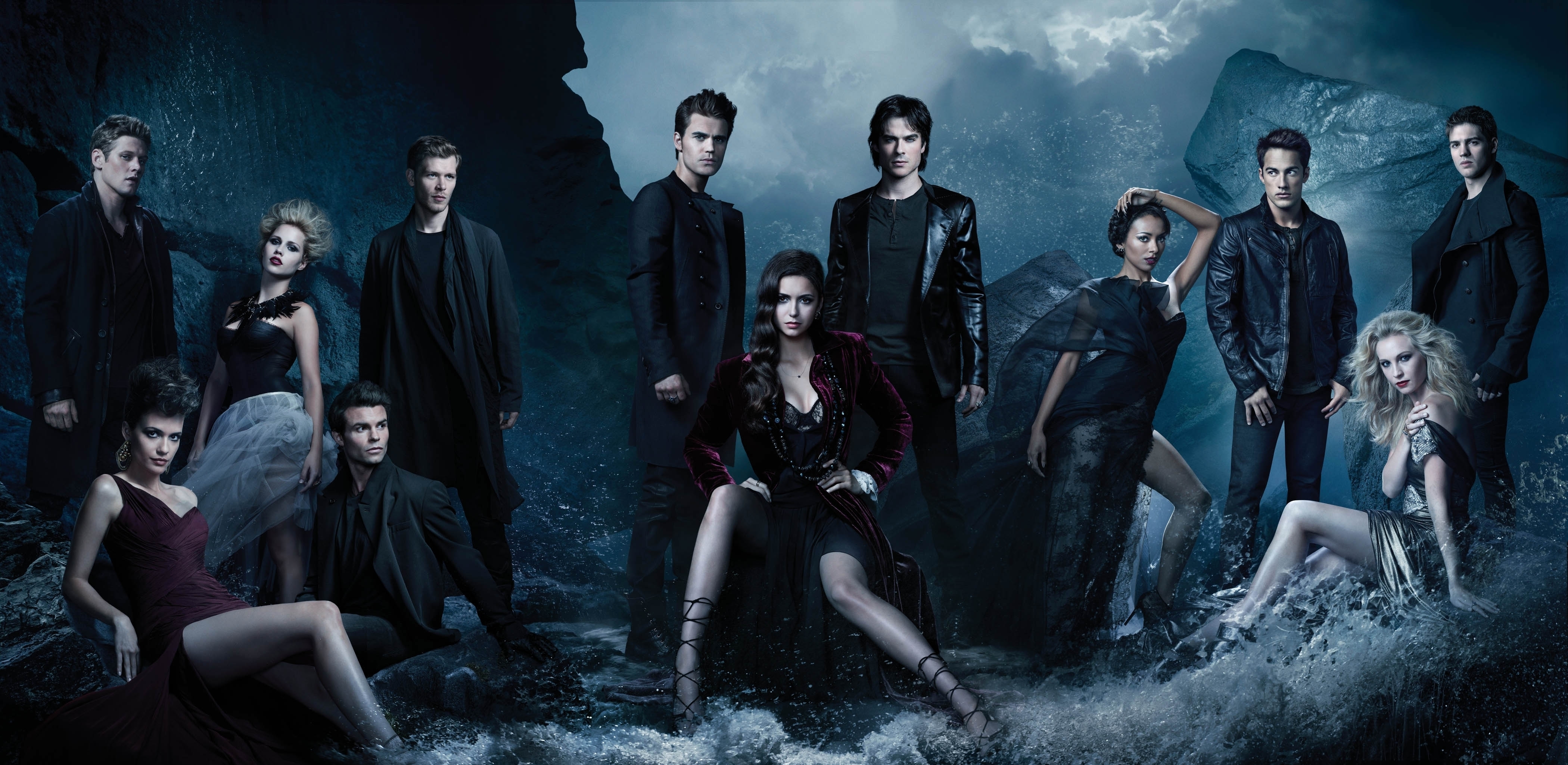 Manual resize of wallpaper the series, Nina Dobrev, The Vampire Diaries, Elena, The vampire diaries, Ian Somerhalder, Damon, Paul Wesley, Michael Trevino, Tyler Lockwood, Stefan Salvatore, Joseph Morgan, Klaus, Caroline Forbes, Candice