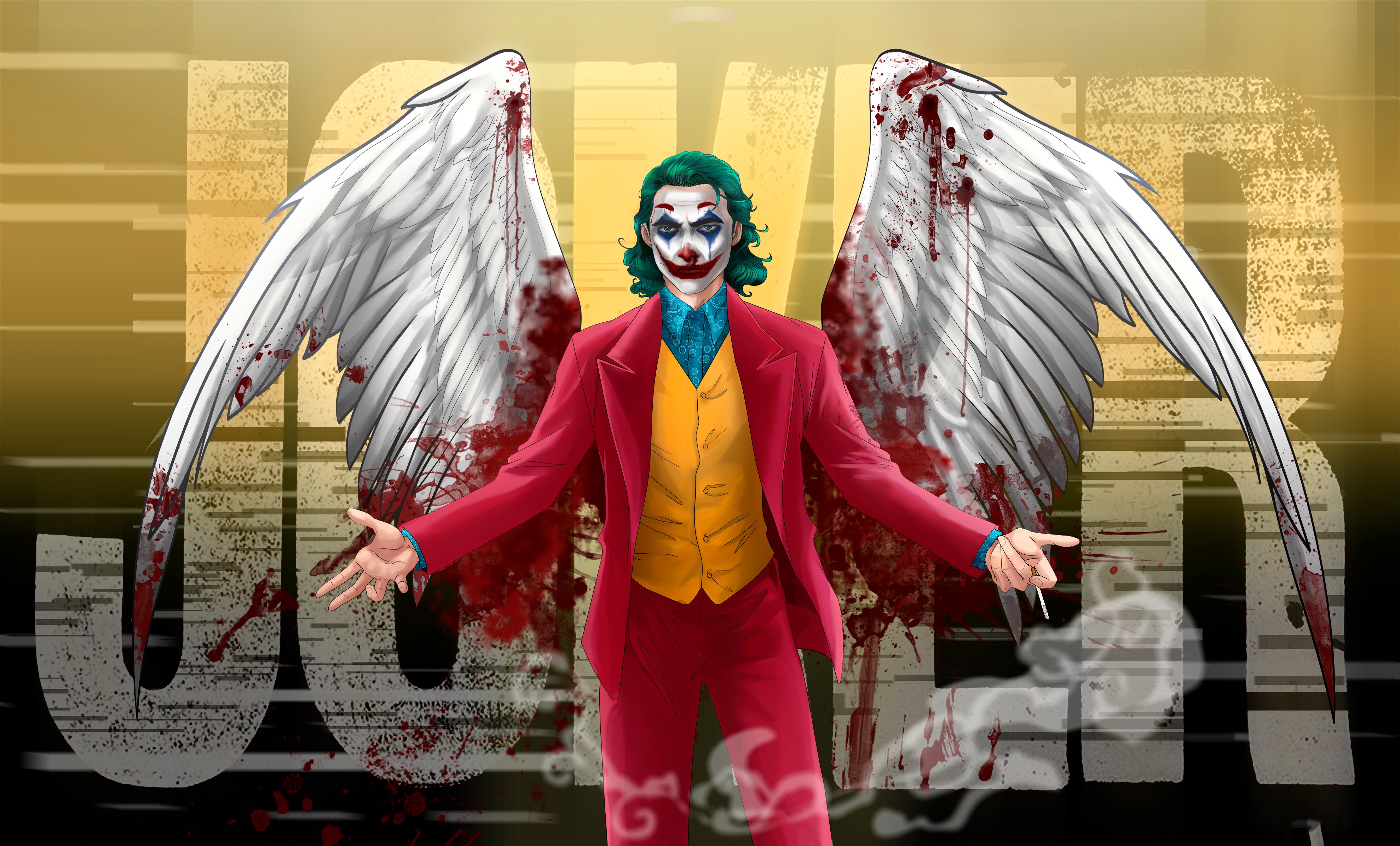 Wallpaper 4k Joker with Wings Wallpaper