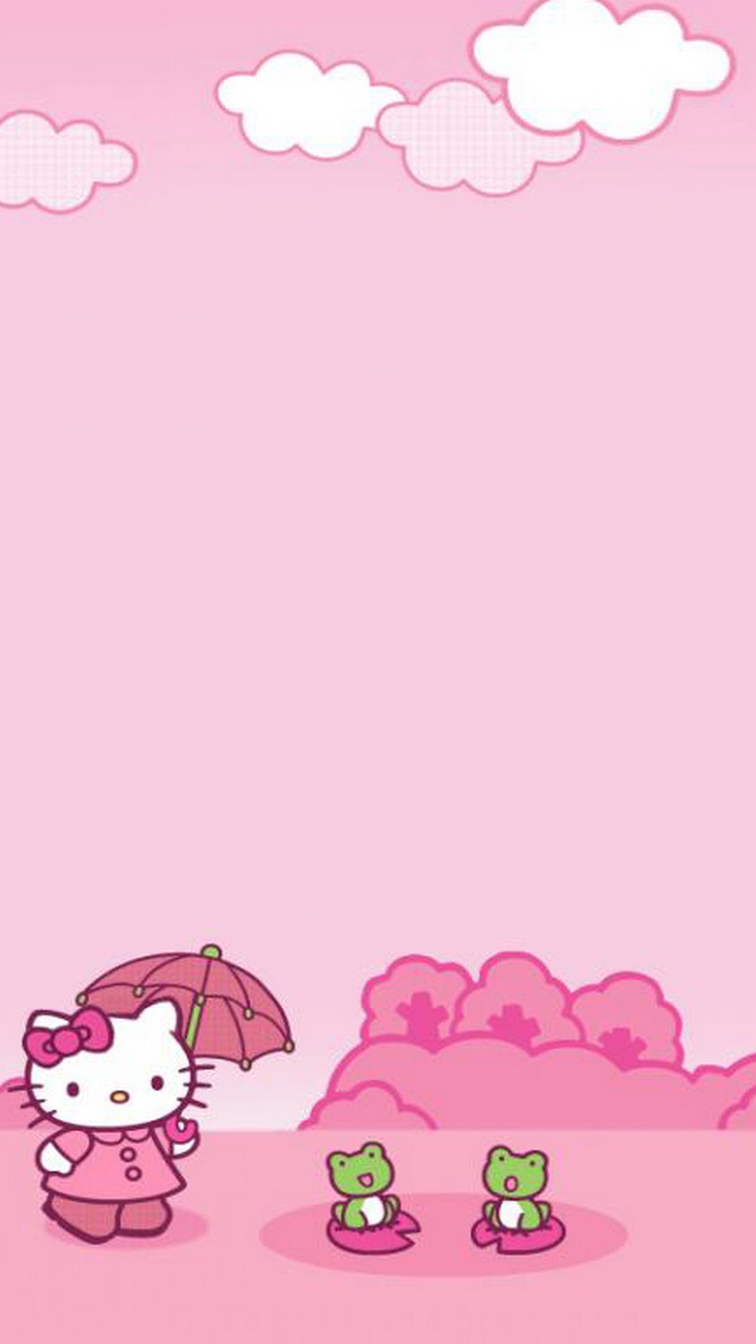 Wallpaper iPhone Sanrio Hello Kitty 3D iPhone Wallpaper