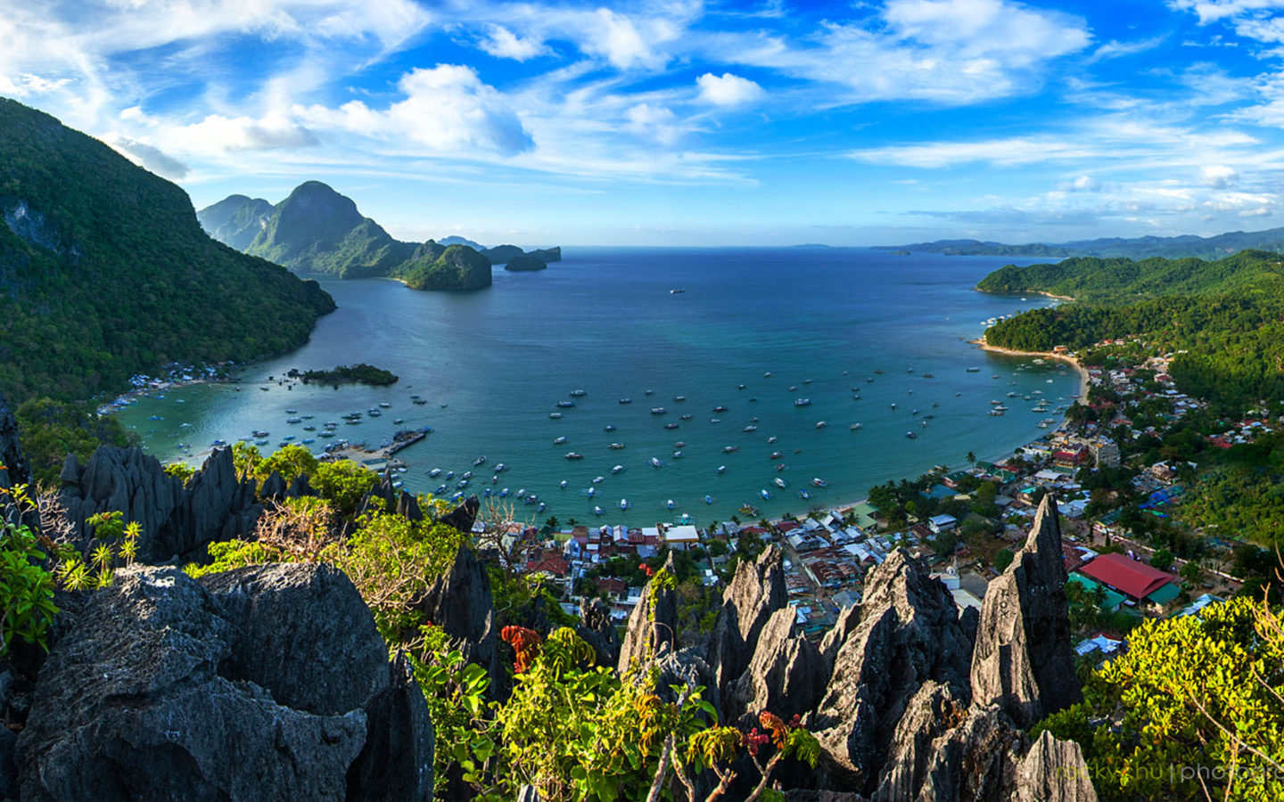El Nido Bay And Palawan Philippines View From Hiking Trail Summer HD Wallpaper For Desktop, Wallpaper13.com