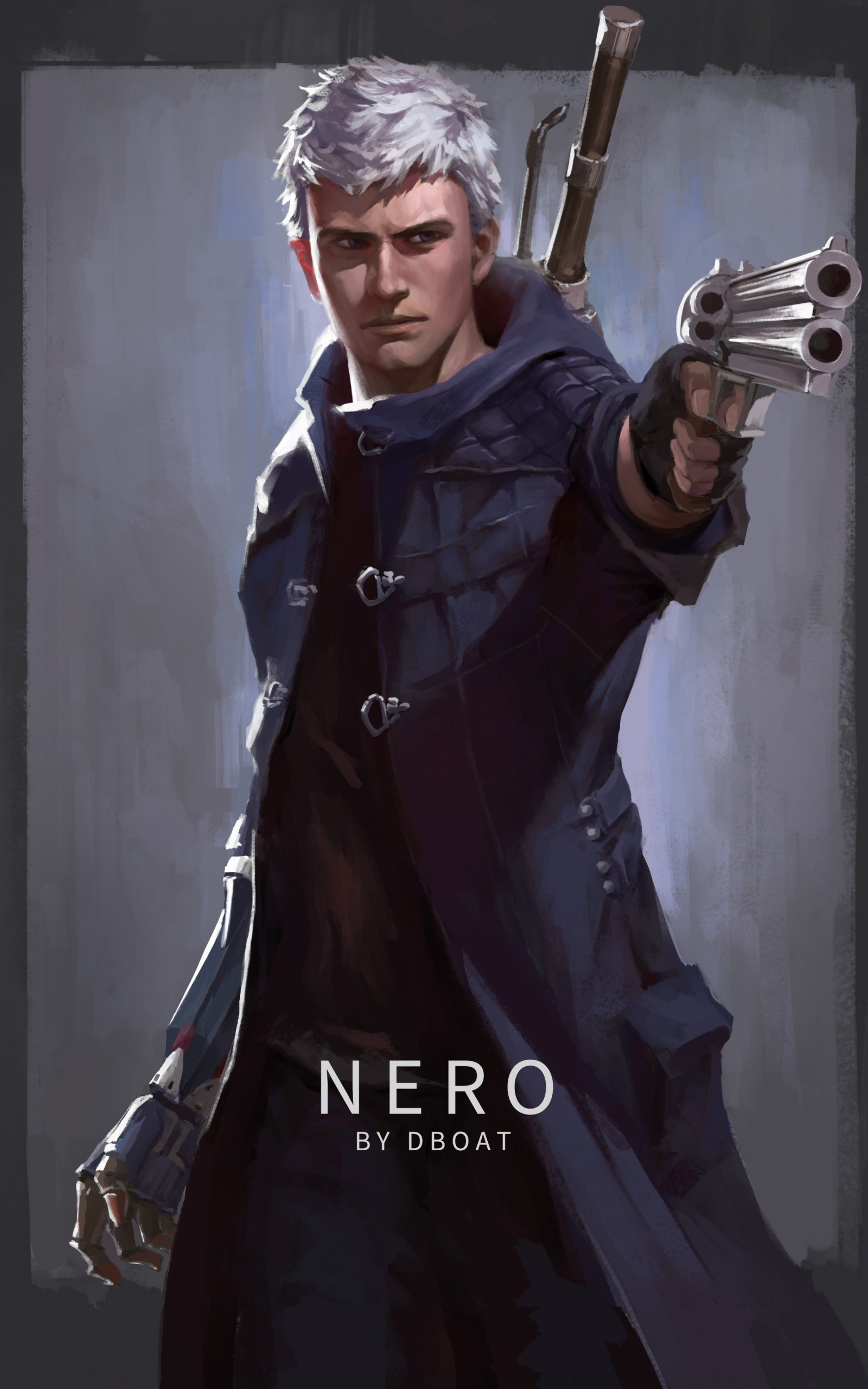 Download 1600x2560 Devil May Cry Nero, Anime Style Wallpaper for Google Nexus 10