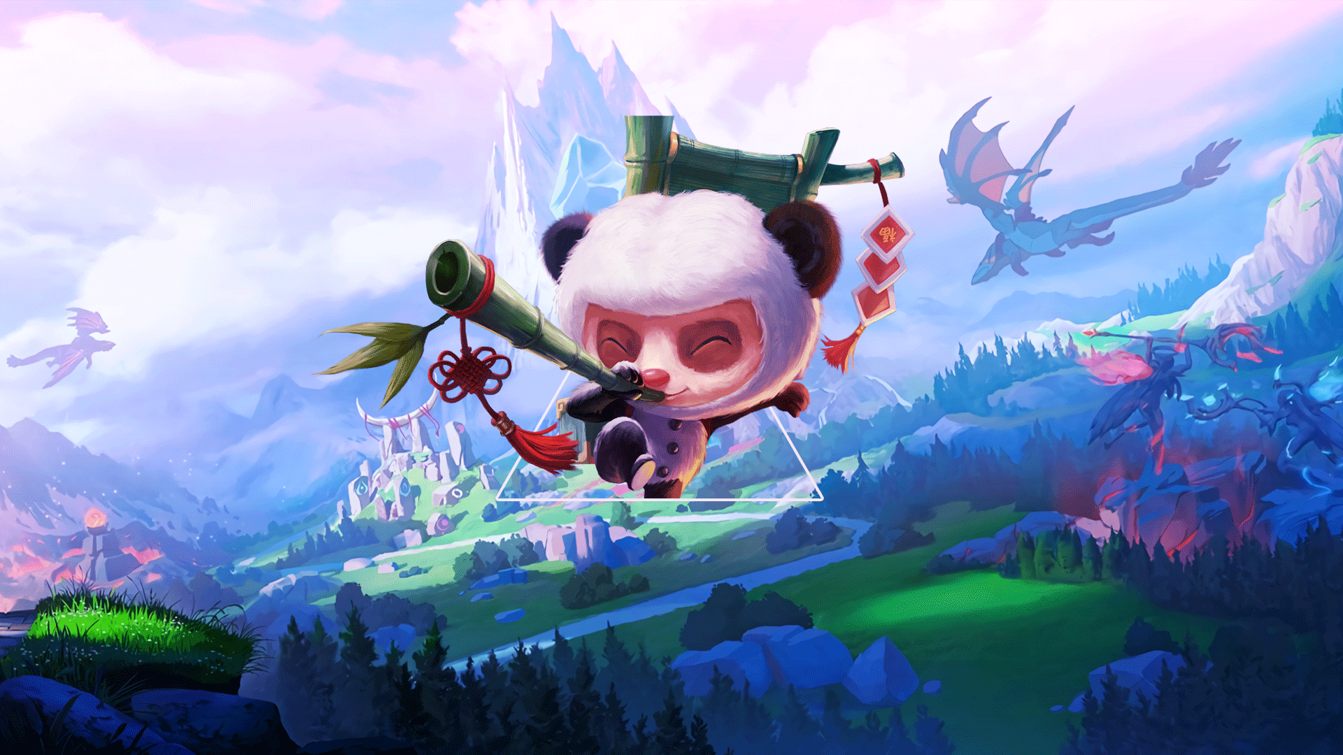 league of legends panda teemo wallpaper