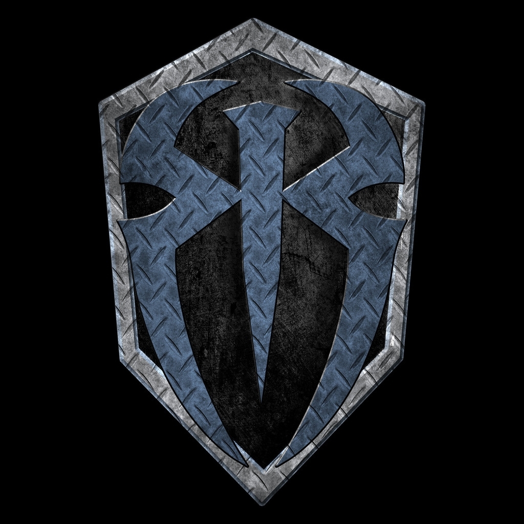 roman reigns logo wallpaper, logo, shield, pattern, symbol, graphics