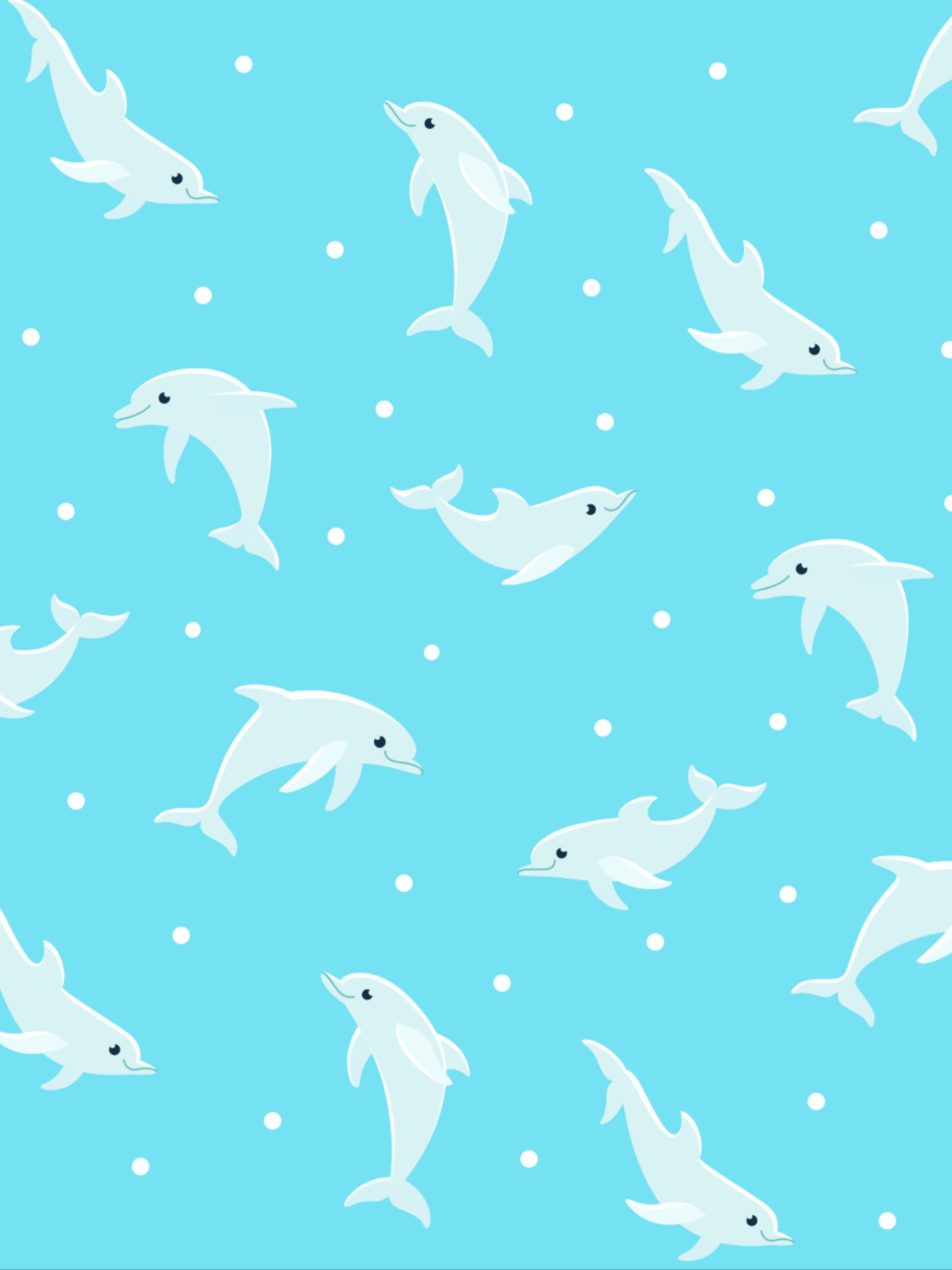 Сartoon dolphin. Happy wallpaper, Cute pastel wallpaper, Mermaid image