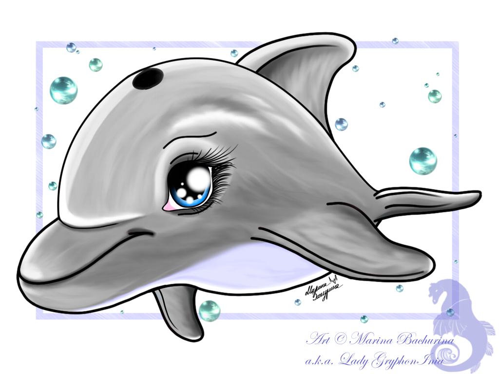 cute animation dolphin cartoon