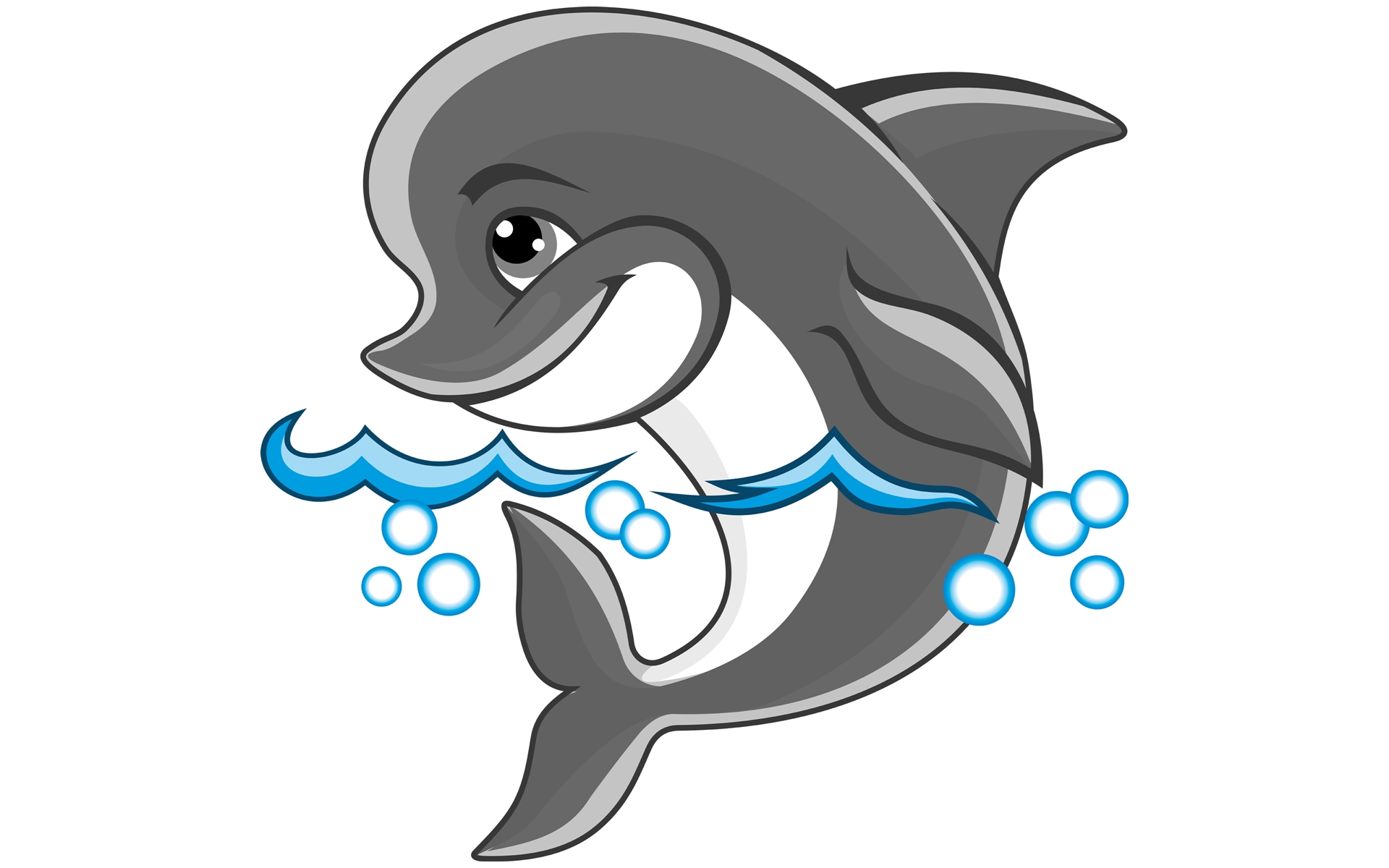 Дельфин для детей в детском саду на прозрачном фоне
