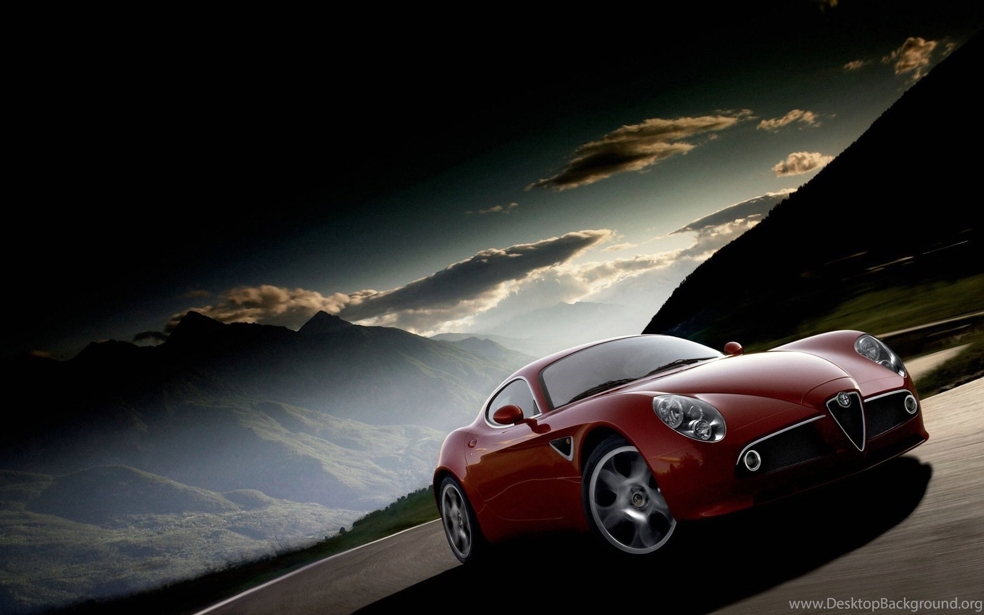 Alfa Romeo 8C Competizione Wallpaper Desktop Background