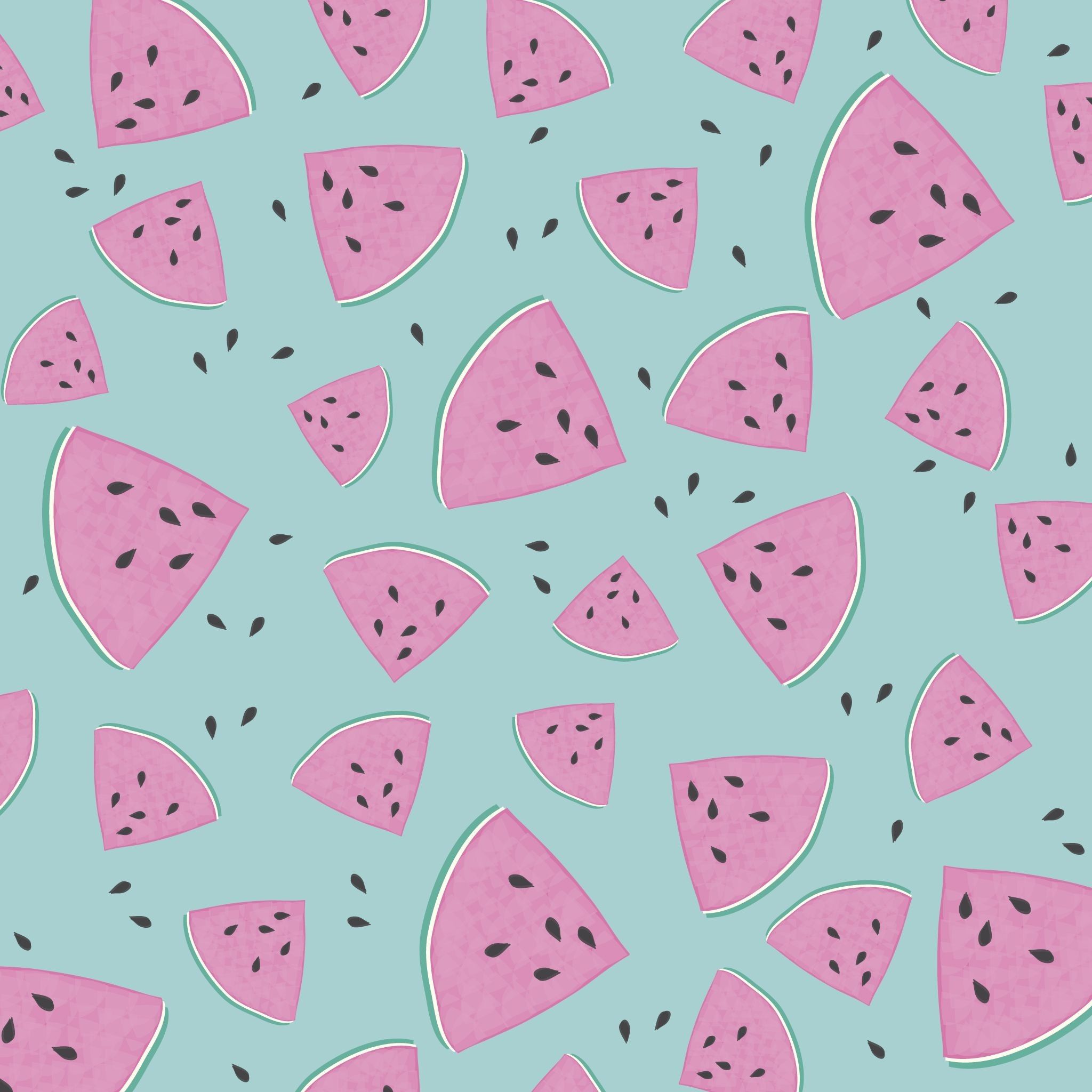 Cute Pink and Teal Wallpaper