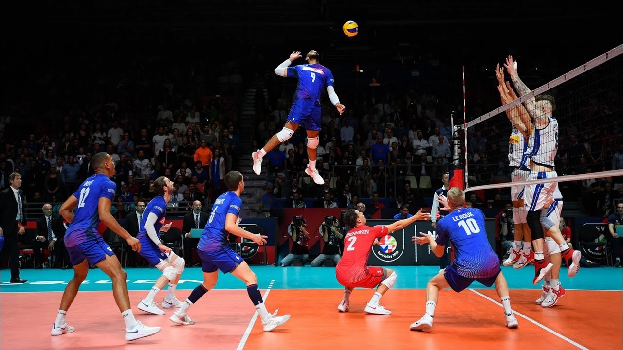 The King of Spike. Earvin N'Gapeth. Crazy Volleyball Actions (HD)