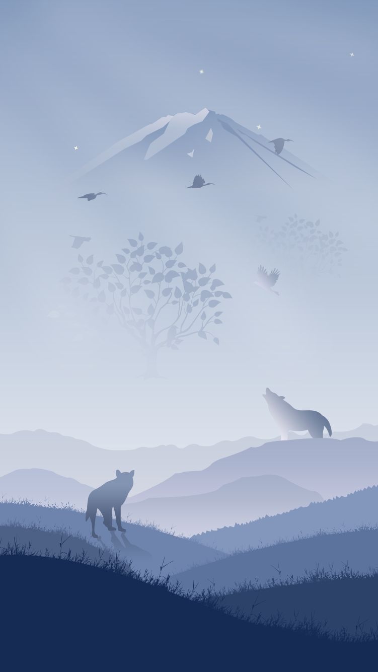 Winter Minimalist Wallpaper