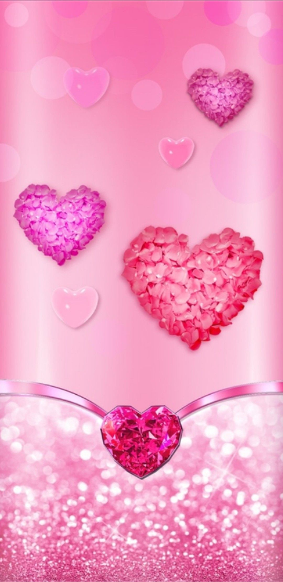 Wallpaper. By Artist Unknown. Love pink wallpaper, Pink glitter wallpaper, Valentines wallpaper