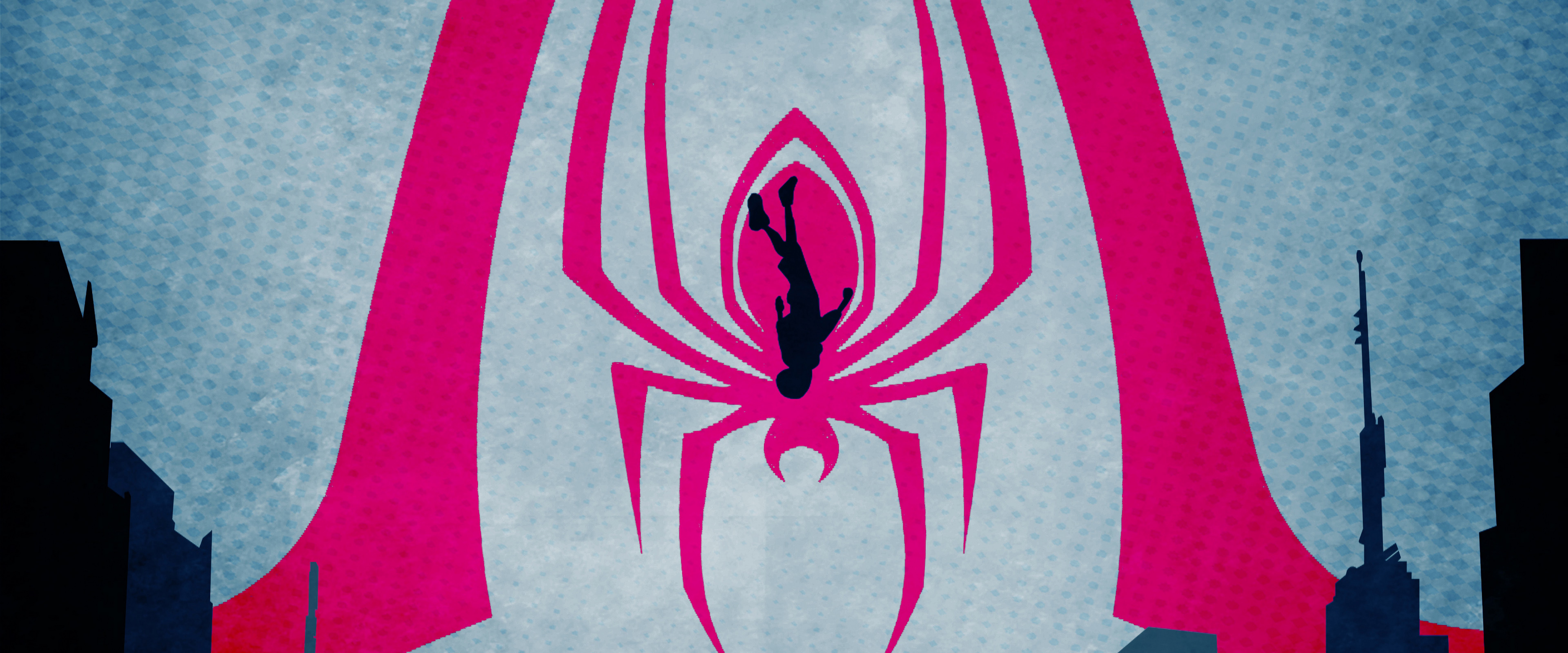 Spider Man: Into The Spider Verse Minimalist 4K Wallpaper