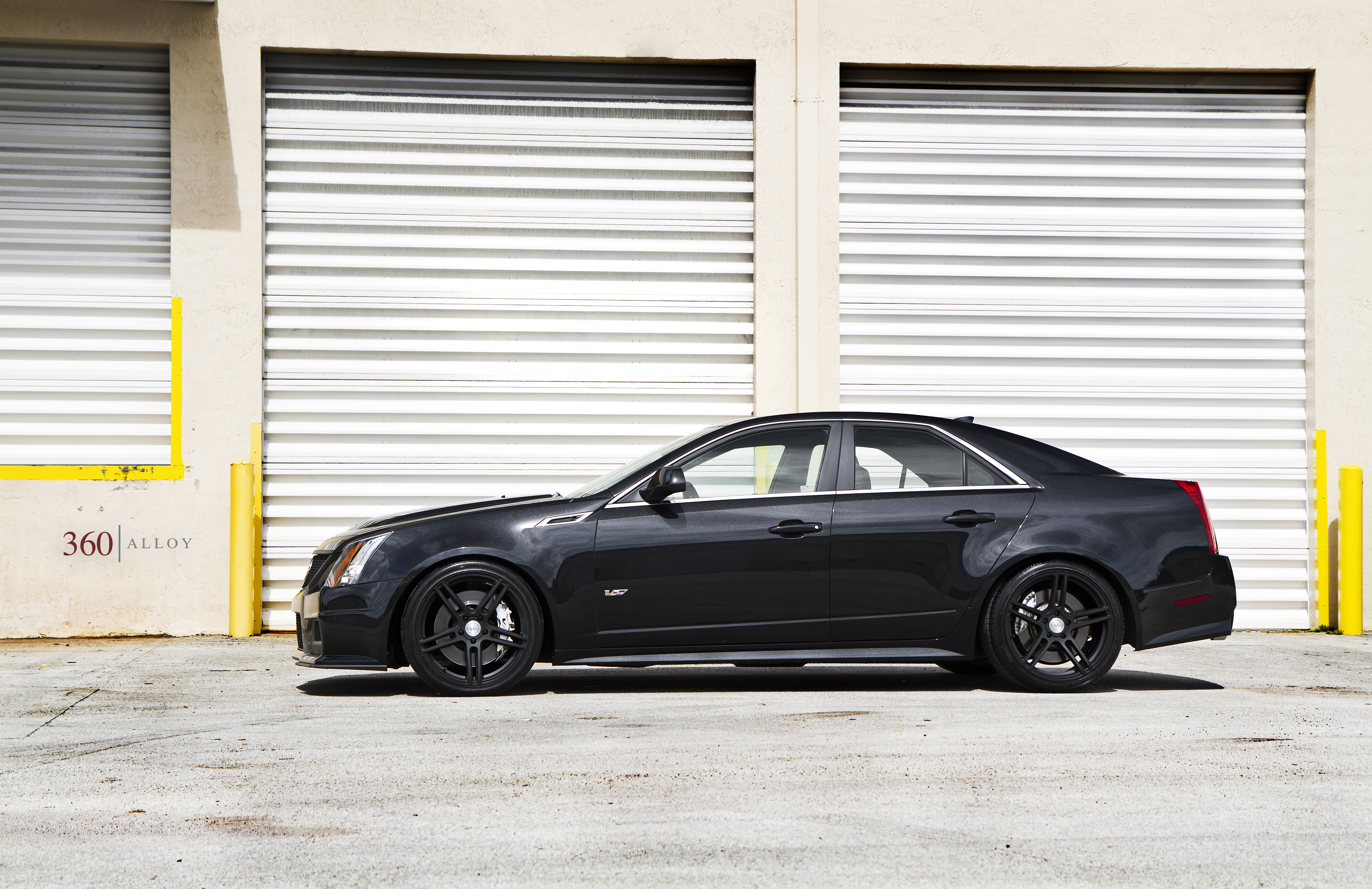 Forged Cadillac CTS V Side View 4K UHD Wallpaper