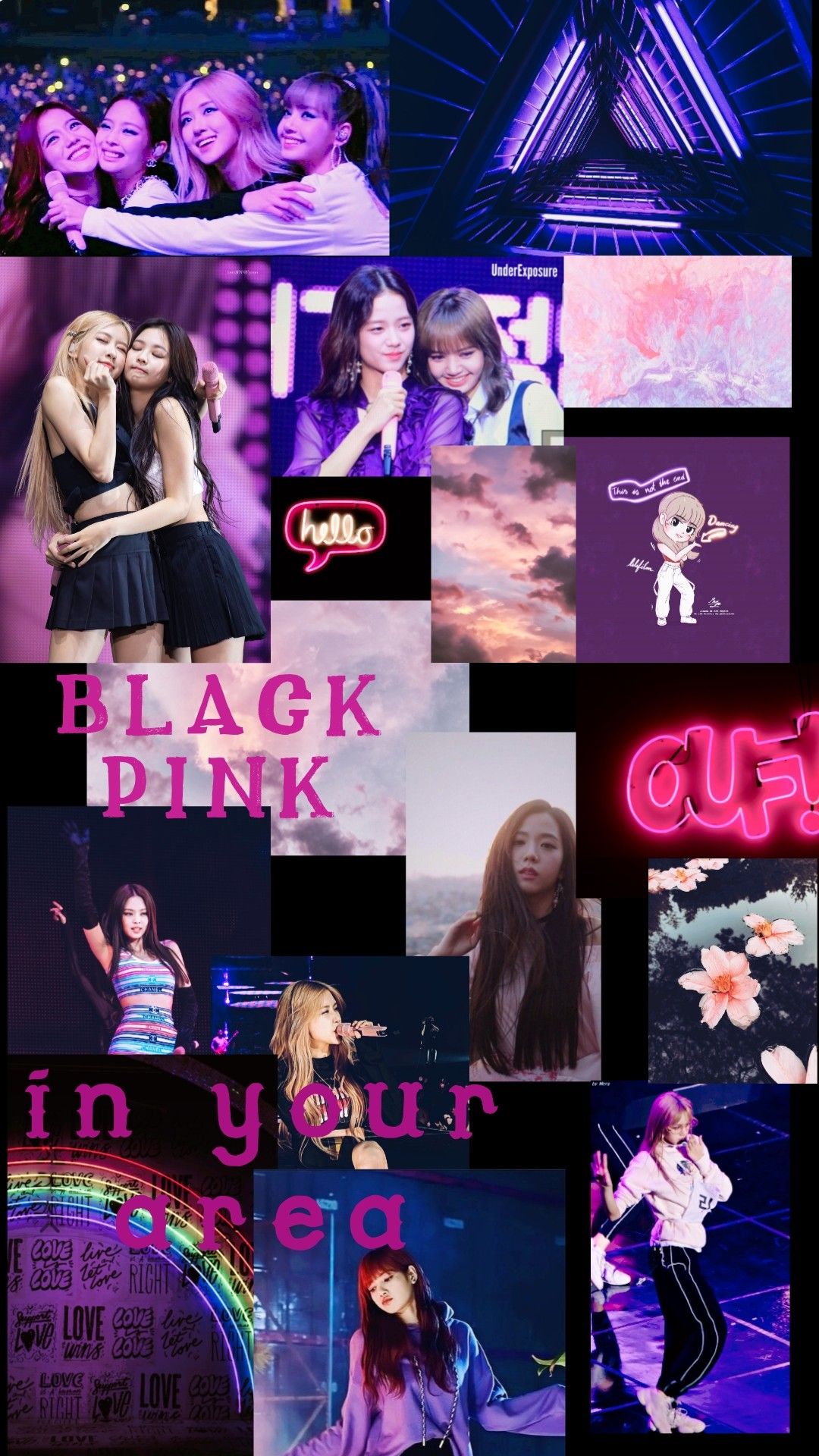 Blackpink aesthetic purple. Black pink background, Cute emoji wallpaper, Blackpink poster