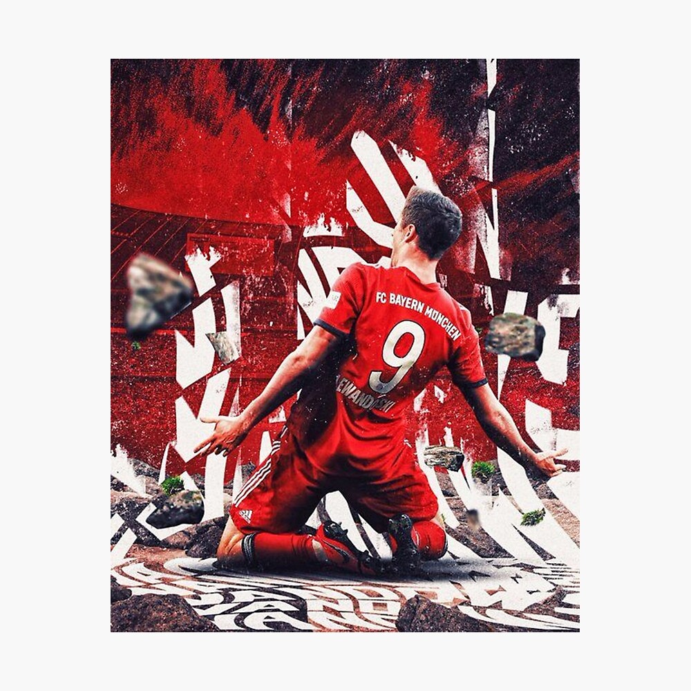 Wallpaper Lewandowski Art Poster