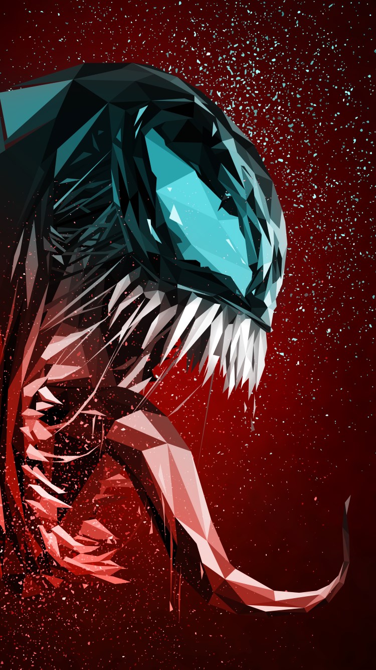 Download wallpaper: Venom digital art poster 750x1334