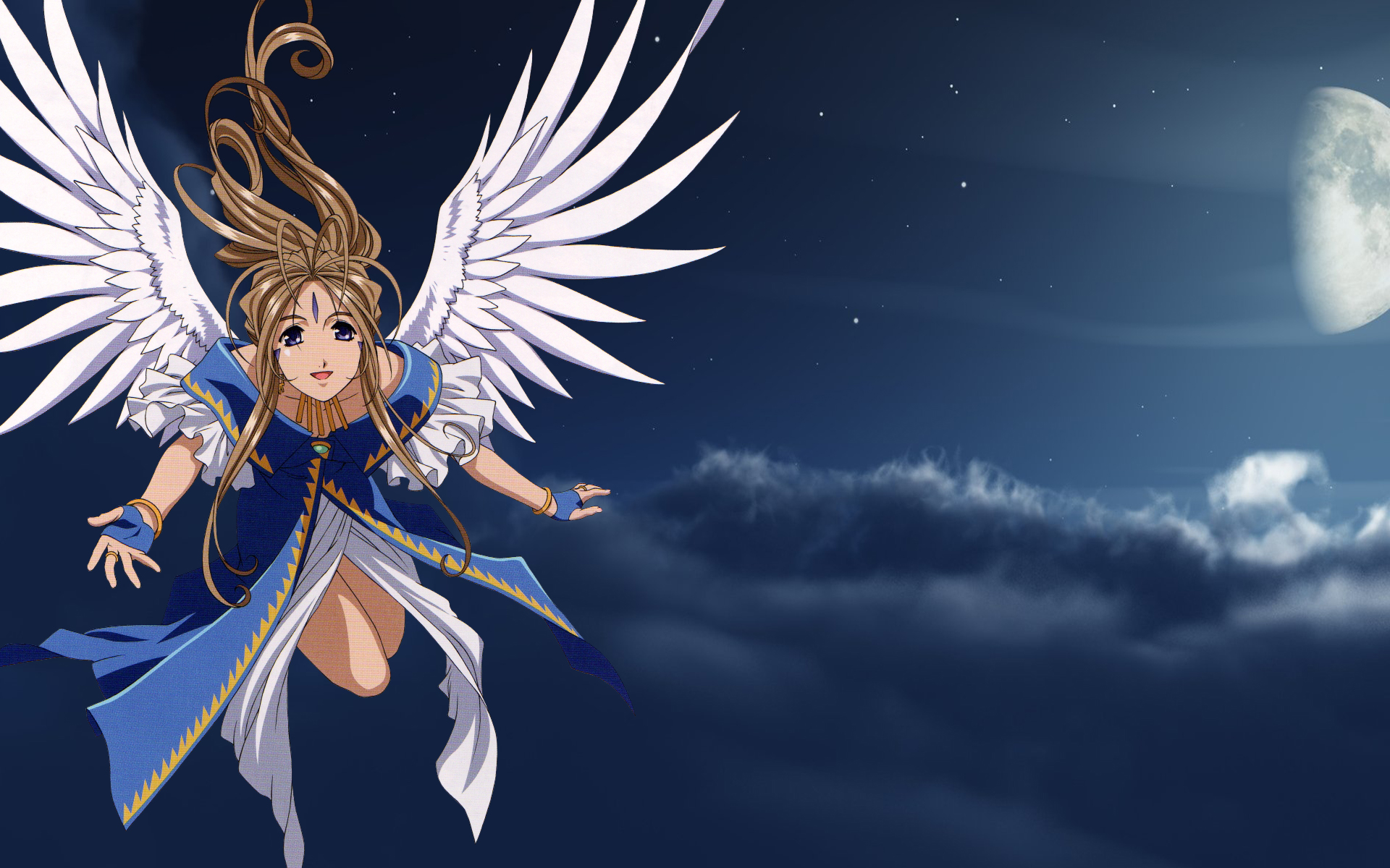 Аниме моя богиня боевые Крылья
