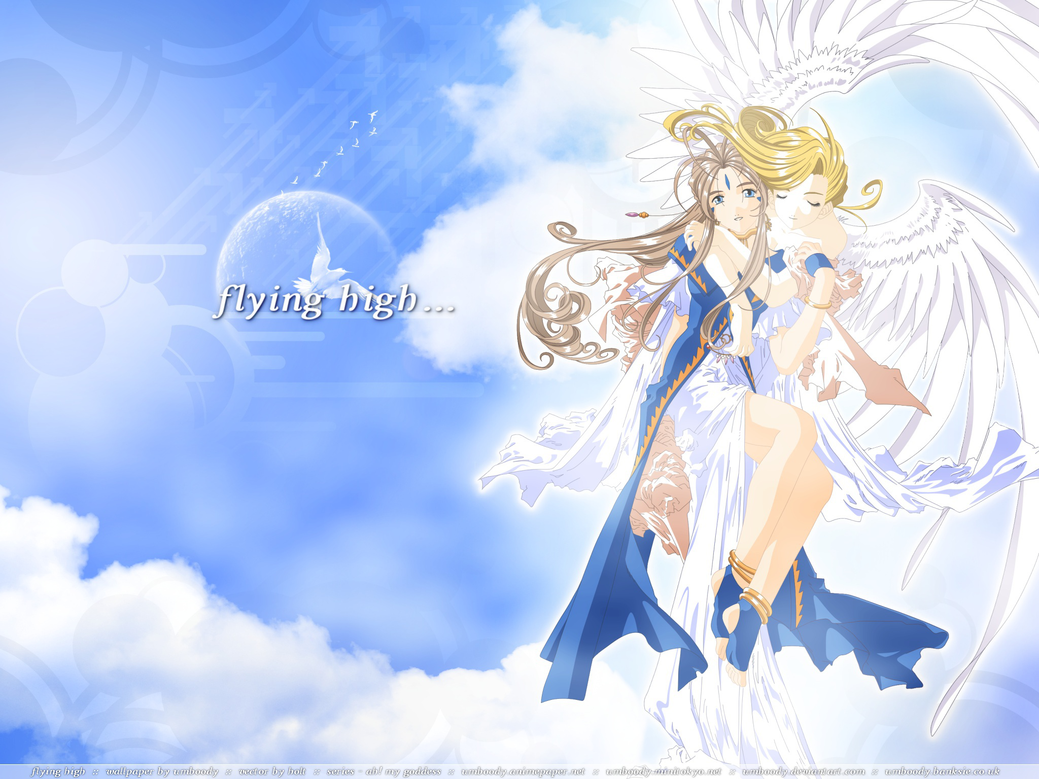 Wallpaper, anime girls, Ah My Goddess, Belldandy 2048x1536