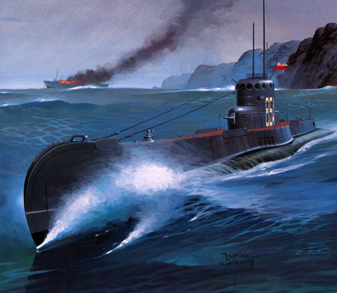 Submarine Art Wallpaper Free Submarine Art Background