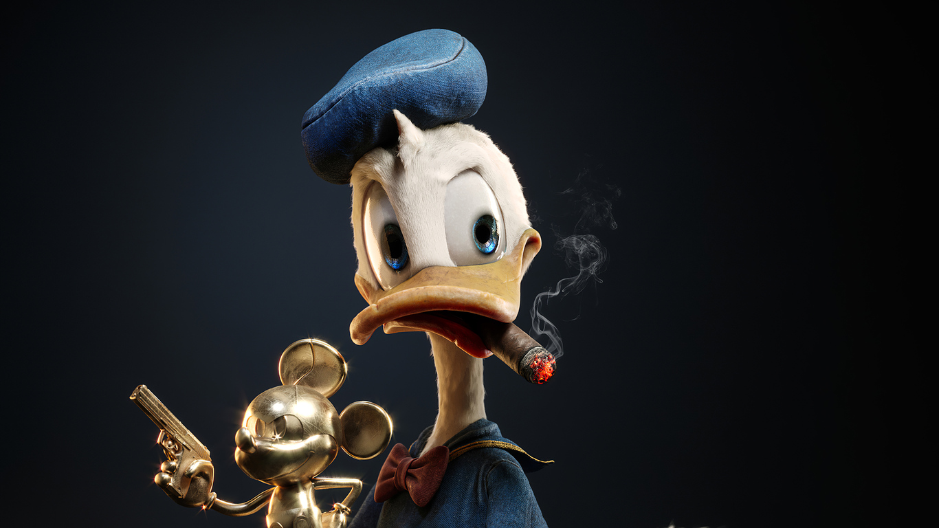 Donald Duck Found A Treasure 4k 1366x768 Resolution HD 4k Wallpaper, Image, Background, Photo and Picture