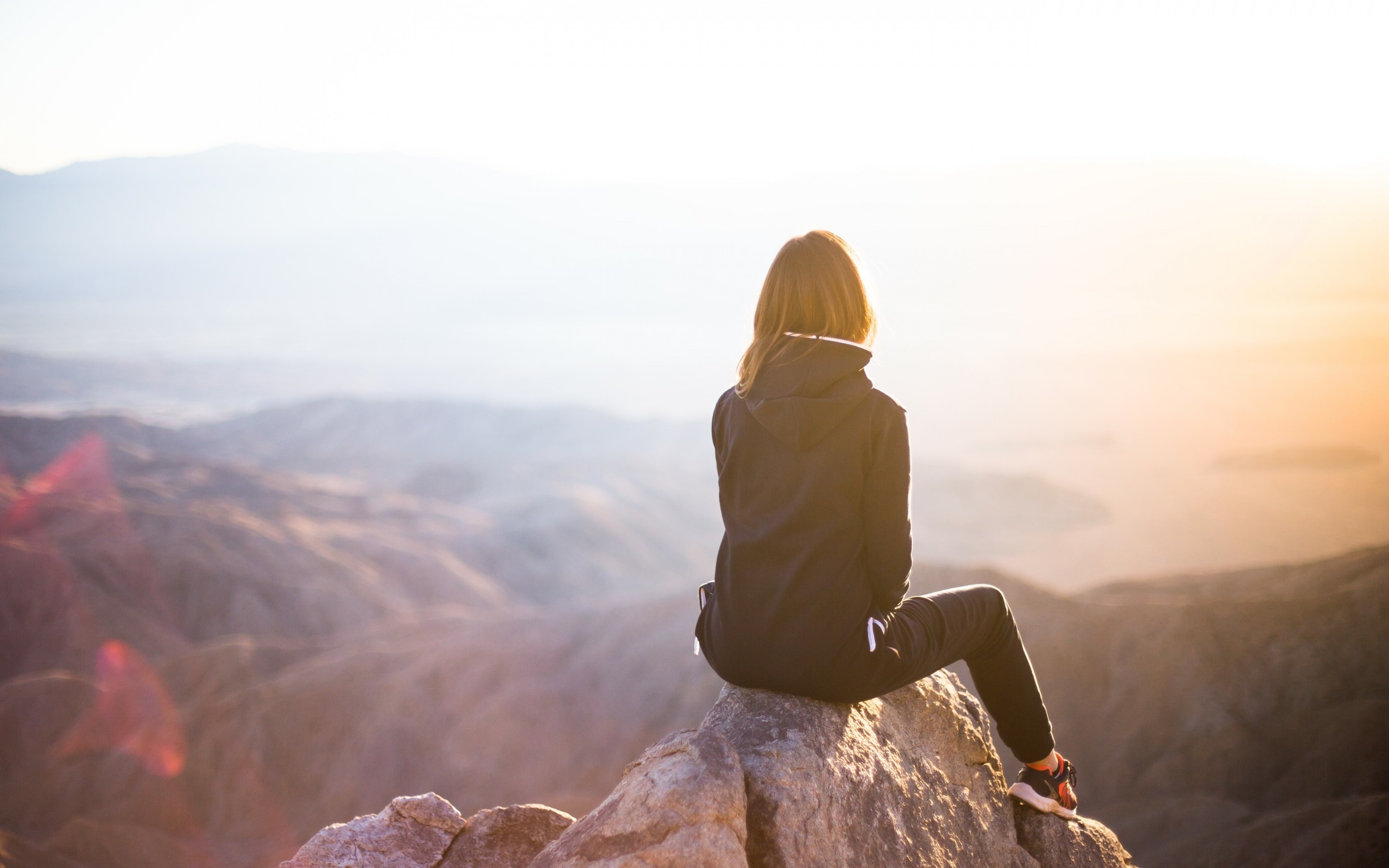 Woman Hiking Wallpaper