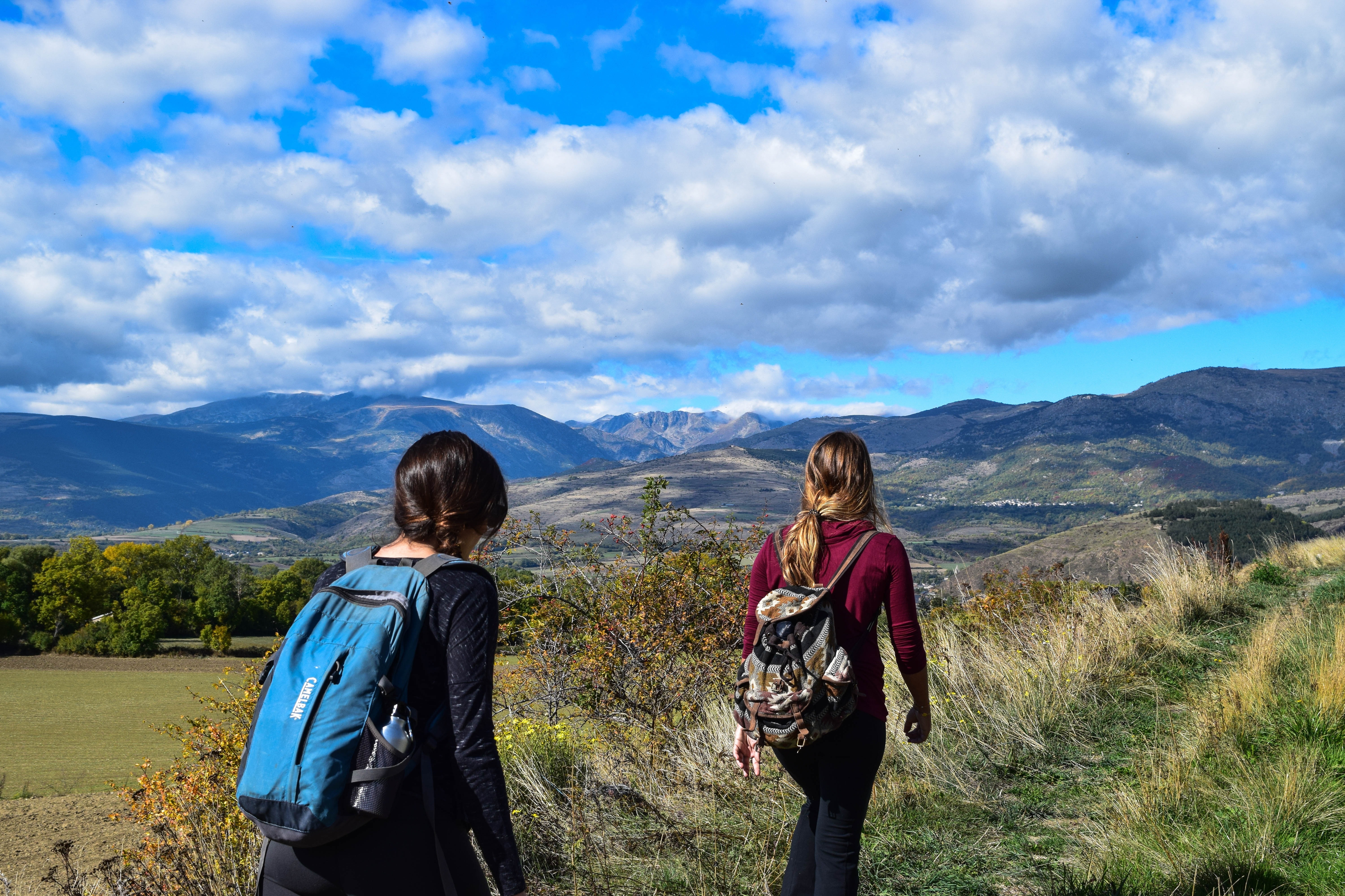 Two Women Walks to Open Field · Free