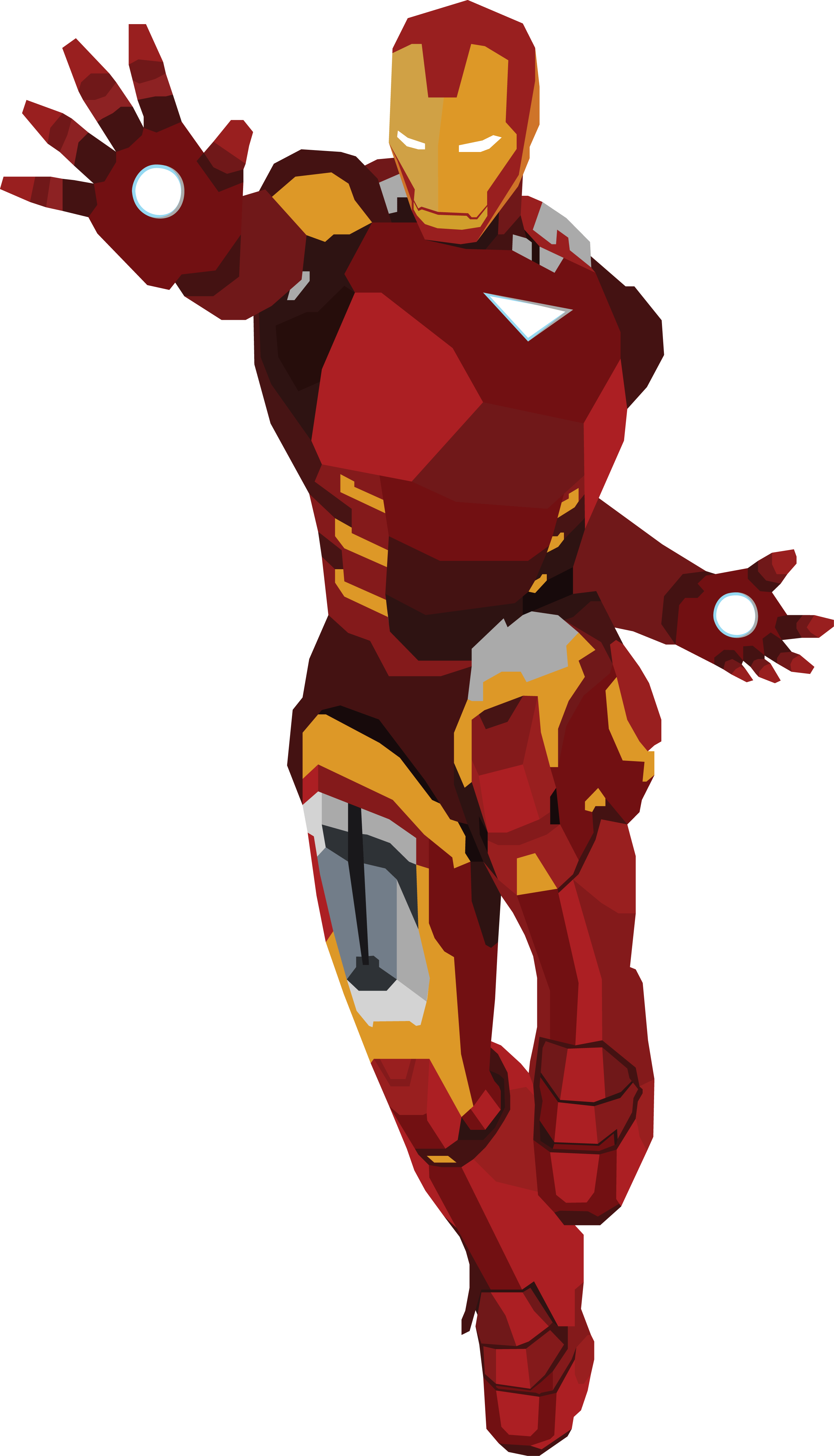 Iron Man Vector Design Clipart Size Clipart