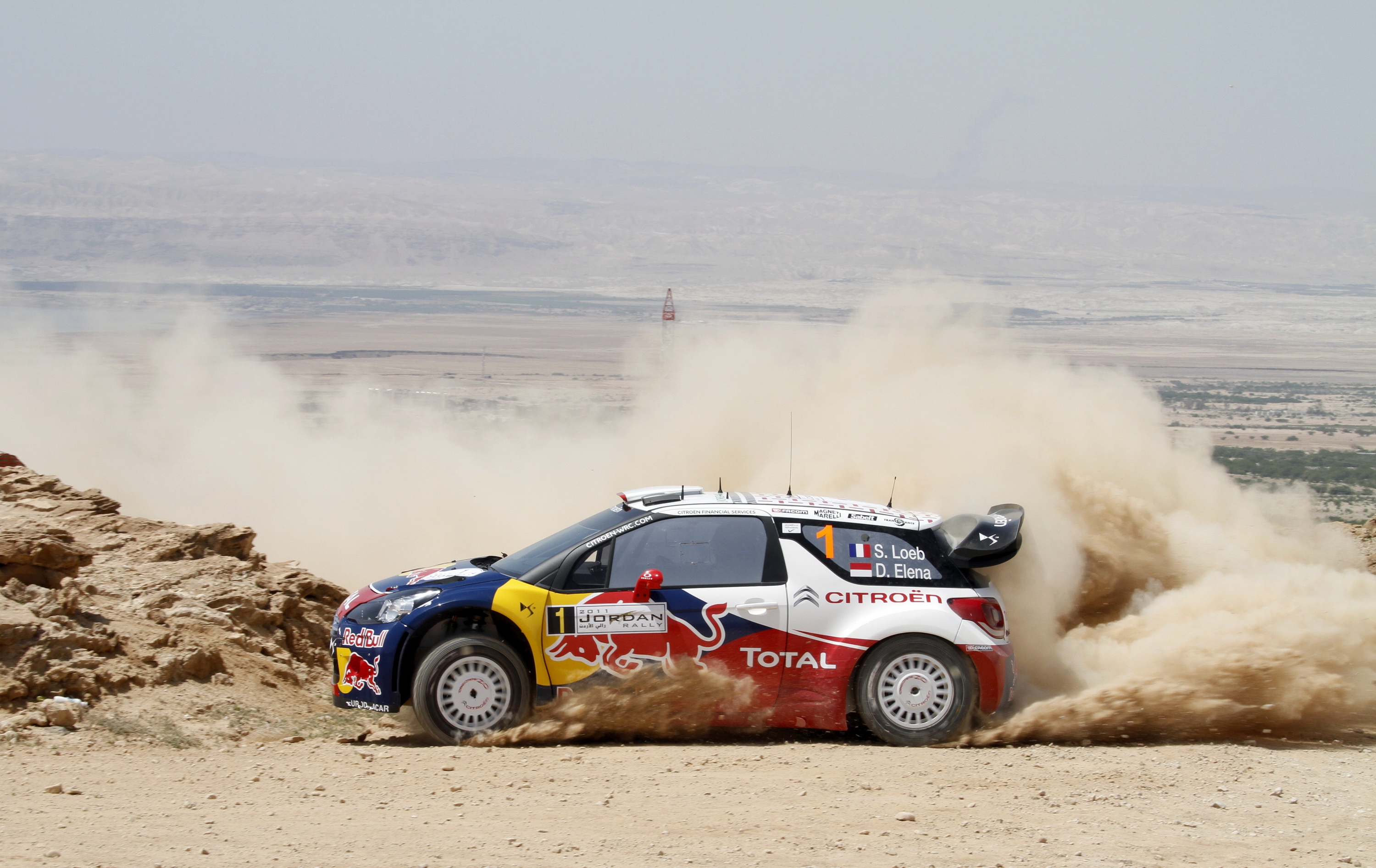 Download Wallpaper sand desert citroen ds3 sebastien loeb, 3000x1892, Citroen racing on rally