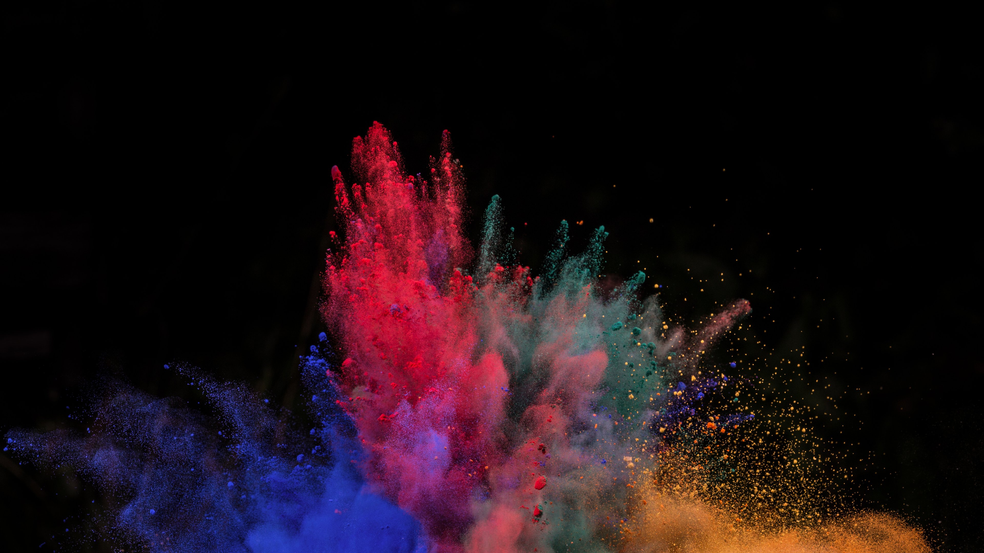 Desktop Wallpaper Color's Blast, Colorful, Powder, HD Image, Picture, Background, 426f77