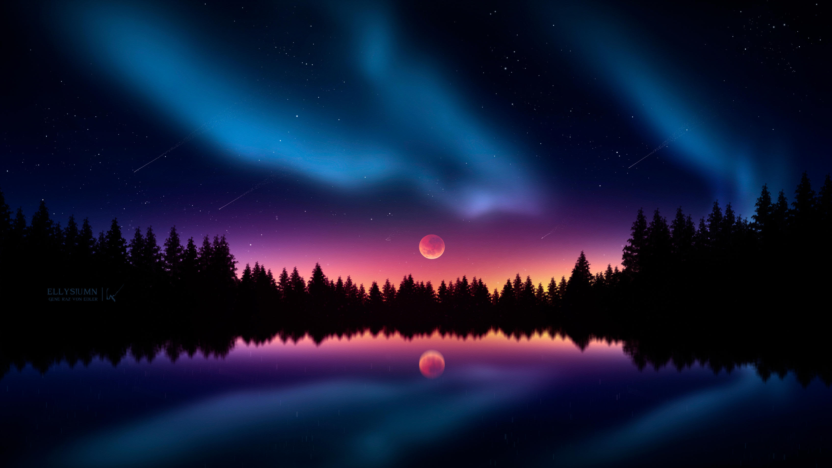 Colorful Night Stars, HD Artist, 4k Wallpaper, Image, Background, Photo and Picture