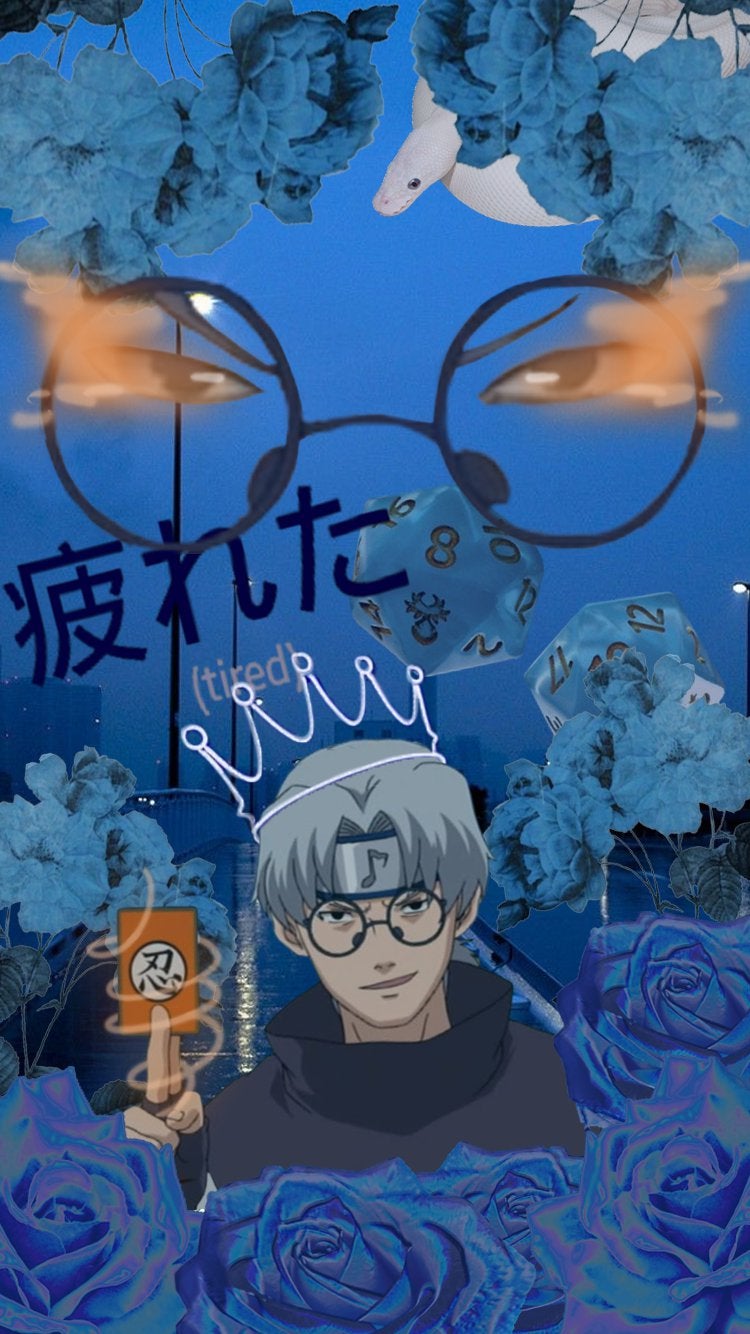 blue kabuto aesthetic wallpaper! feel free to use if you like