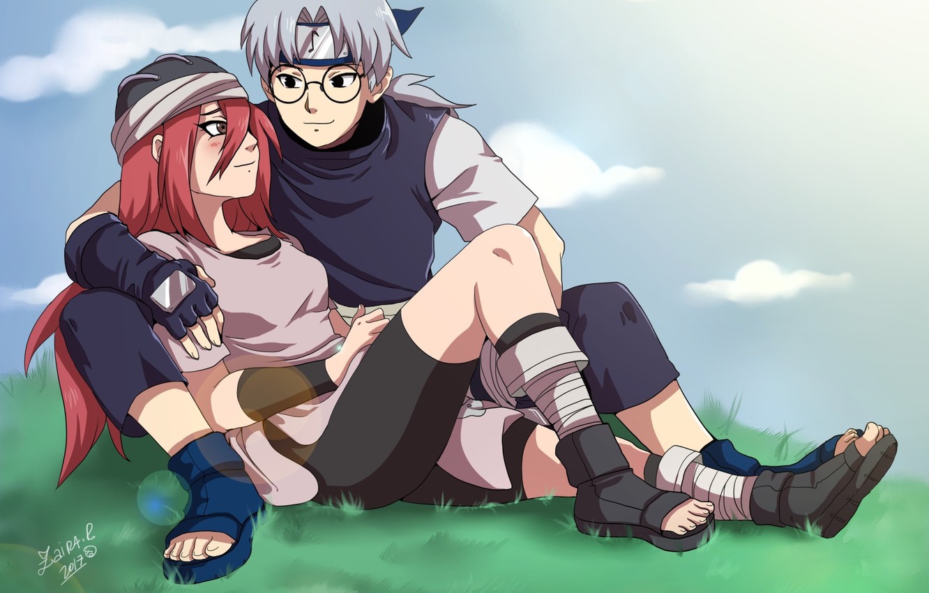 Wallpaper girl, romance, guy, Naruto, Kabuto image for desktop, section сёнэн